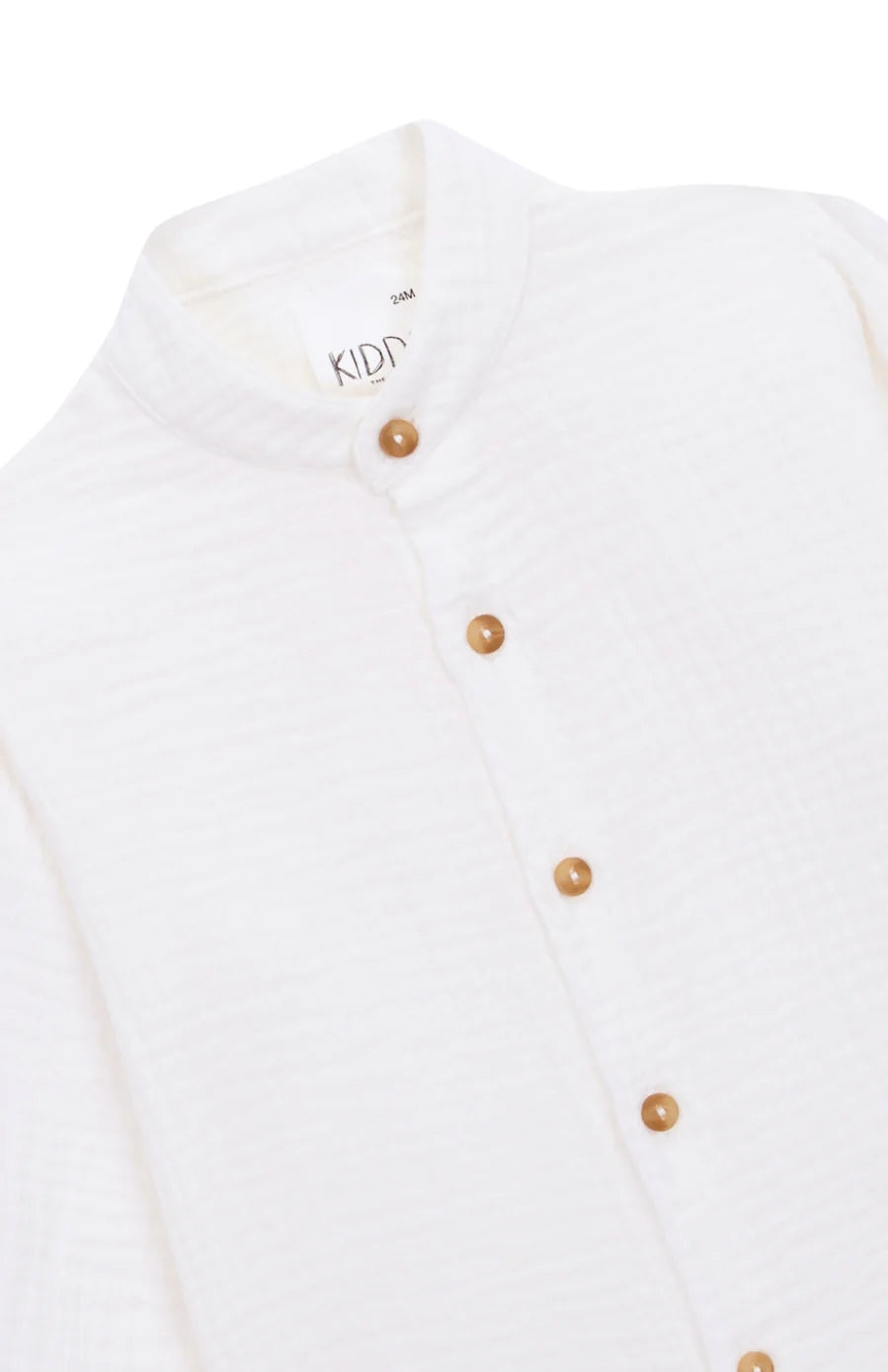 White Bamboo Mao Shirt