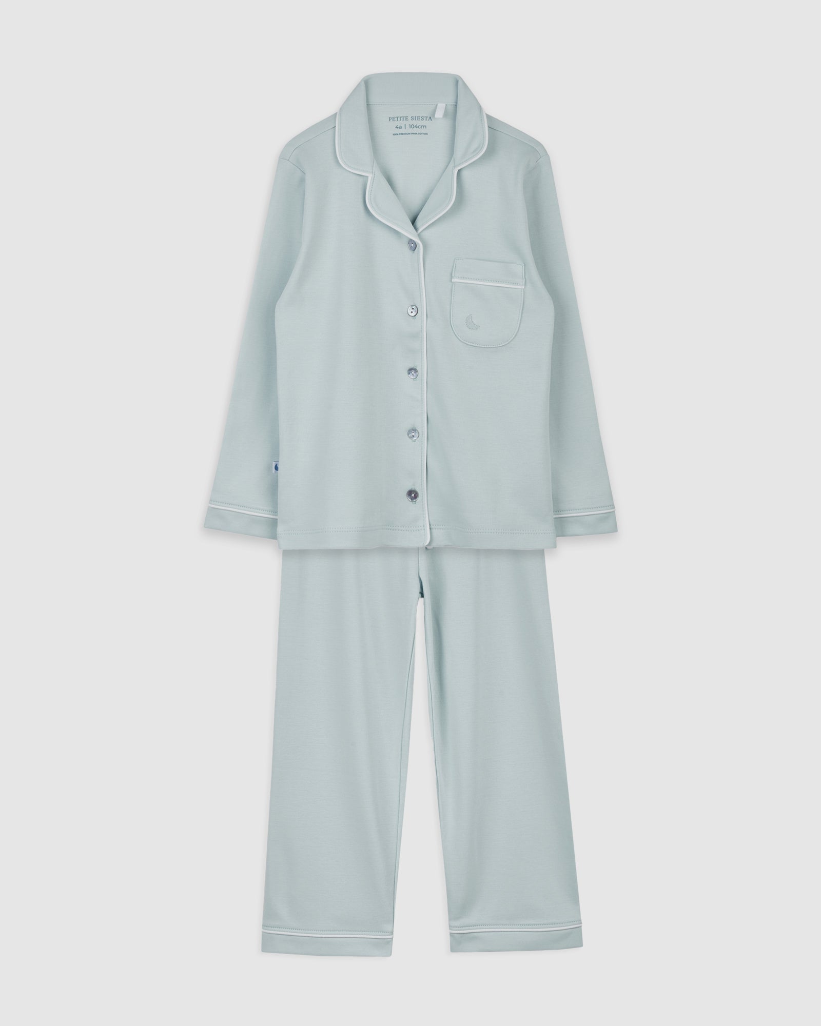 Pyjama chemise bleue pour enfants