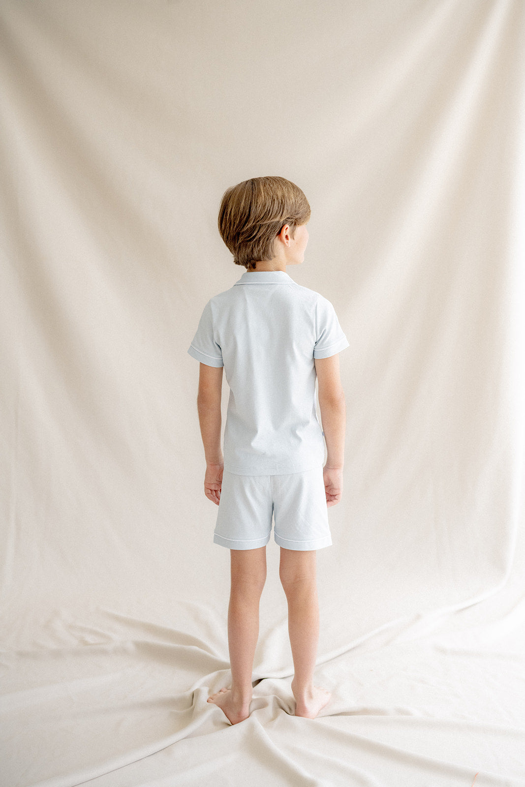 Pyjama chemise courte bleu pour enfant