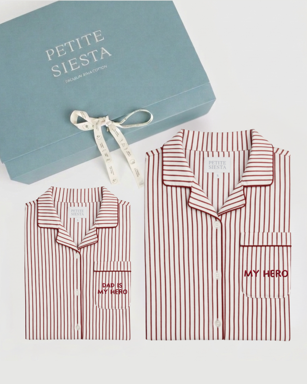 Pack Father & Son Stripes Burgundy