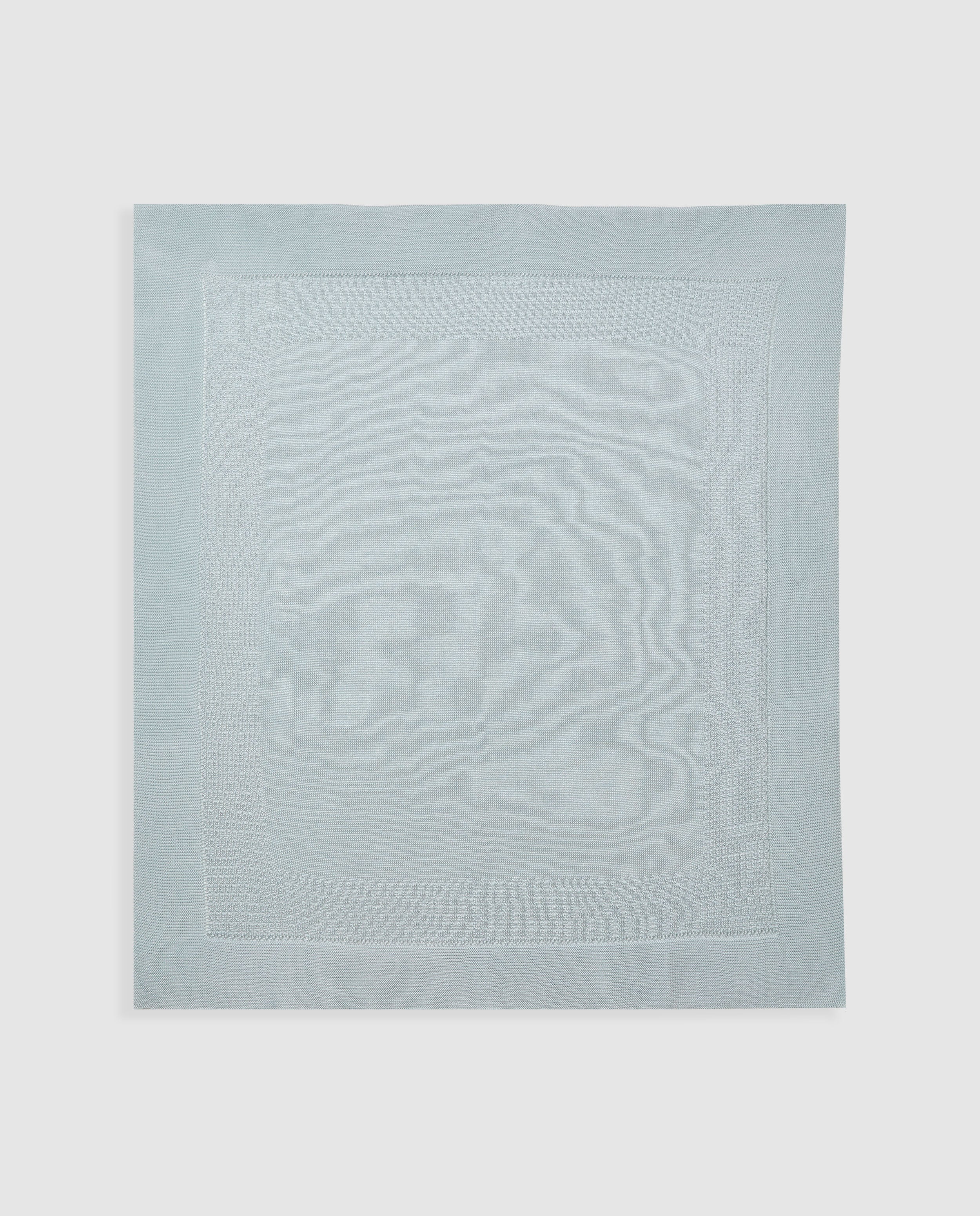 Châle en coton perlé bleu