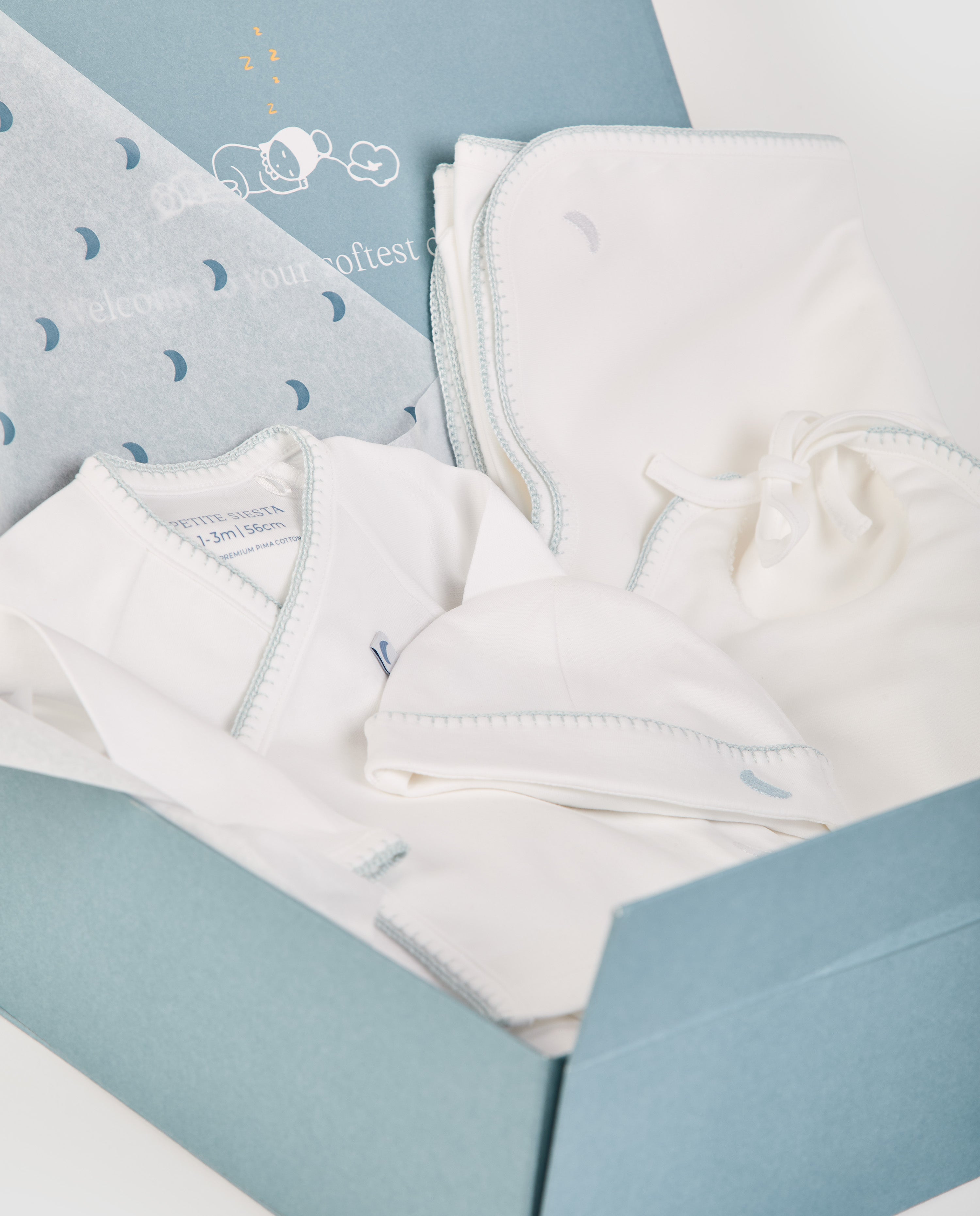 Pack Newborn Essentials Crochet Azul