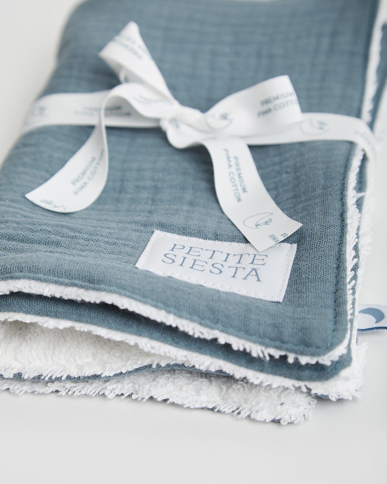 Mini serviettes bleu foncé (lot de 2)