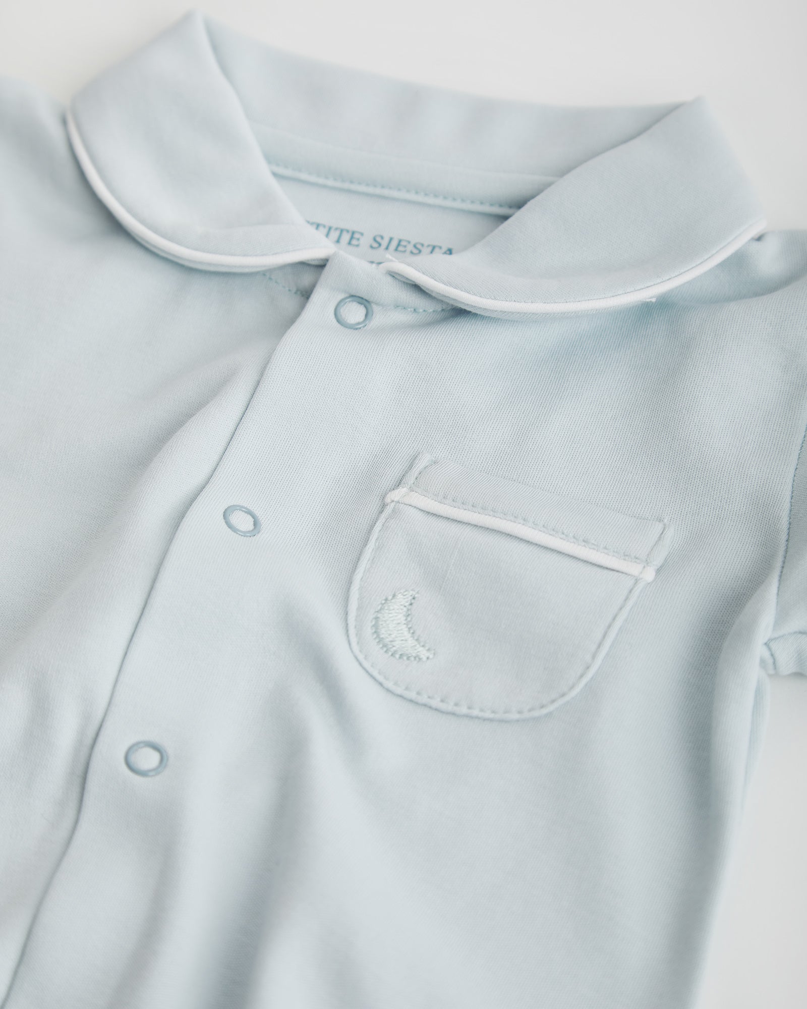 Short Blue Shirt Baby Pajamas