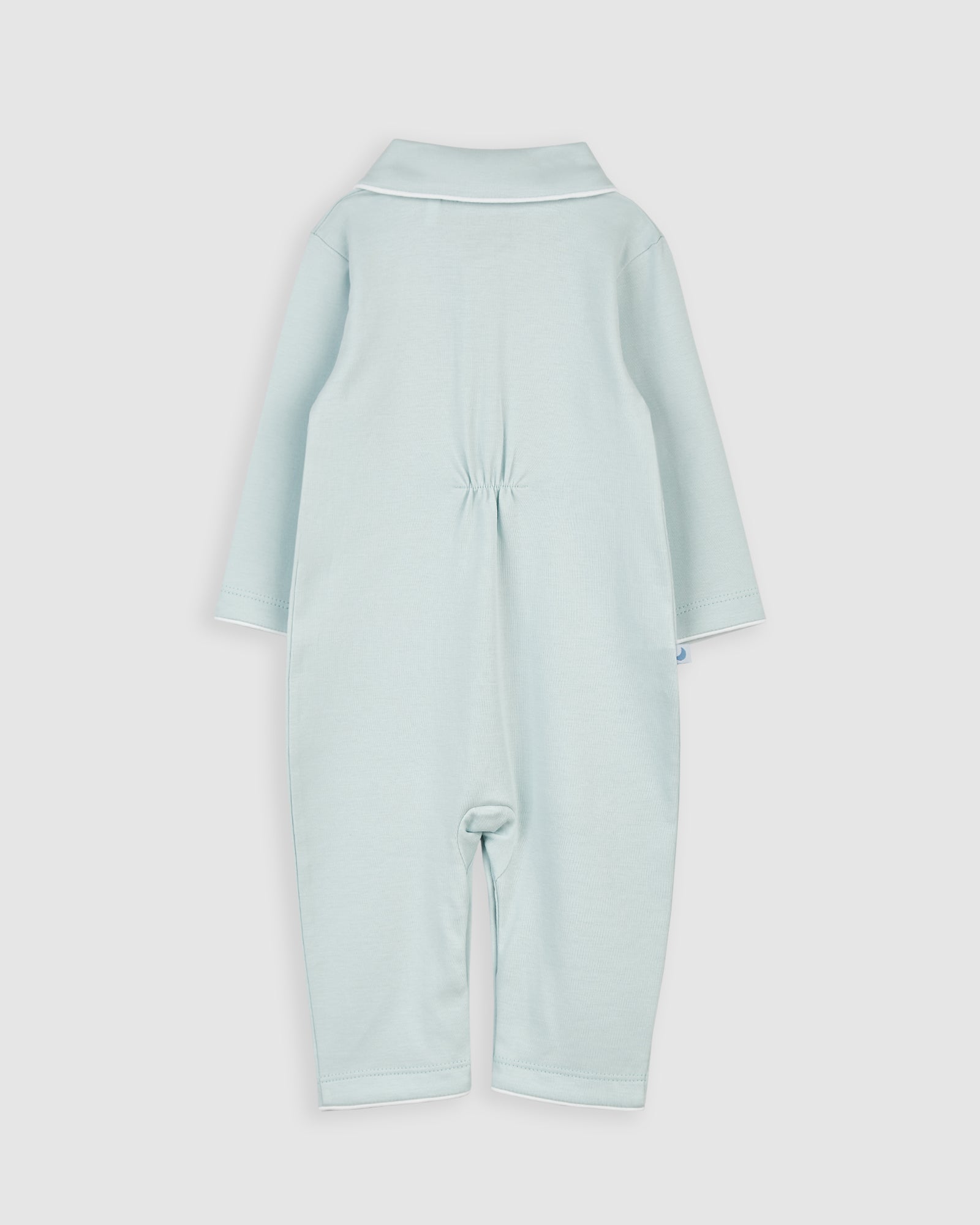 Pijama Bebé Camisero Azul (sin pies)
