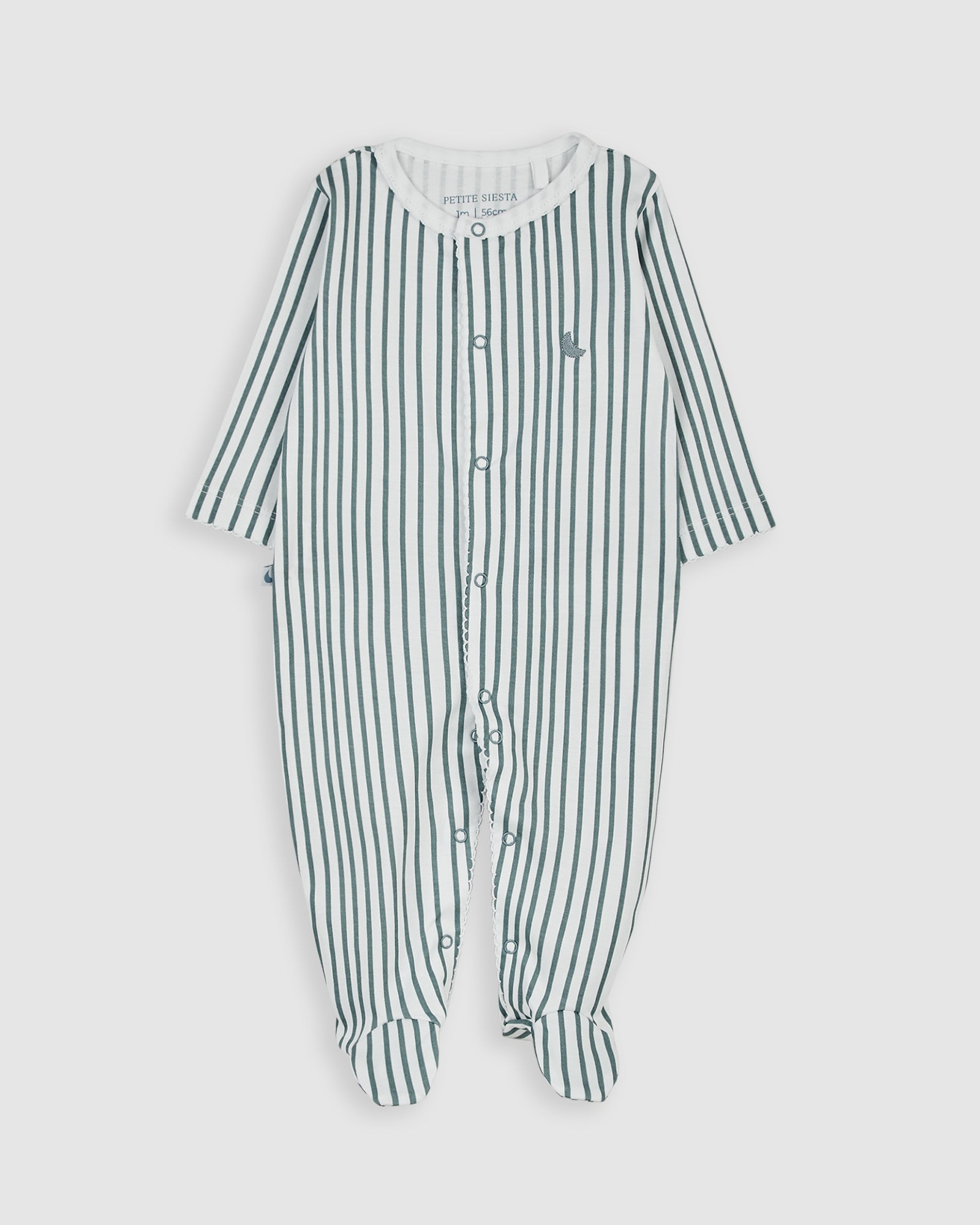 Pijama Bebé Rayas Deep Blue