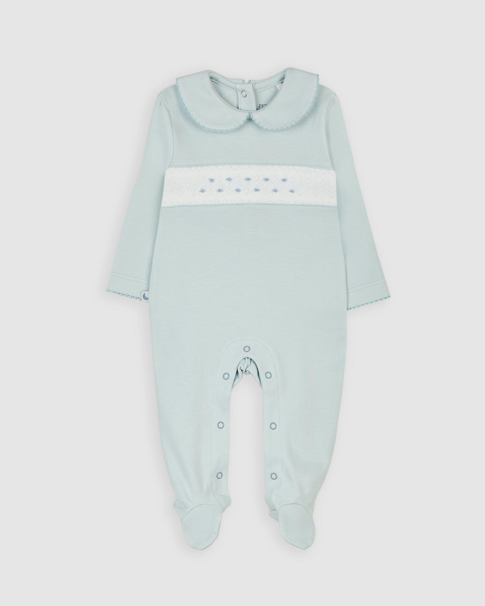 Pijama Bebé Smock Azul