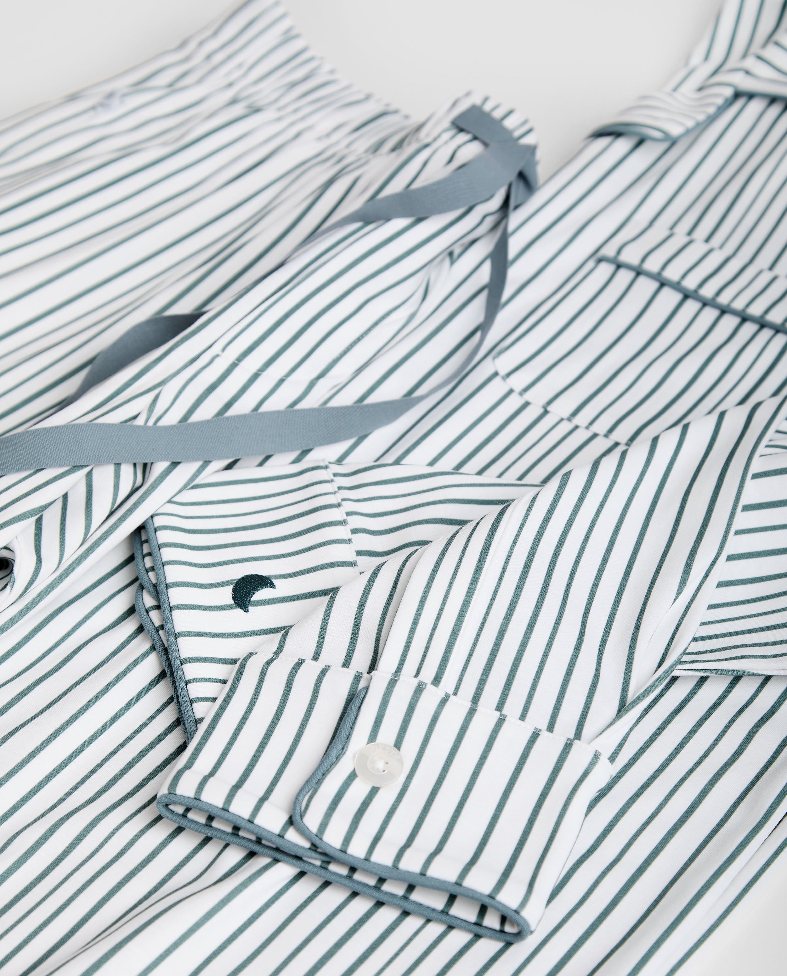 Pijama Hombre Camisero Rayas Deep Blue