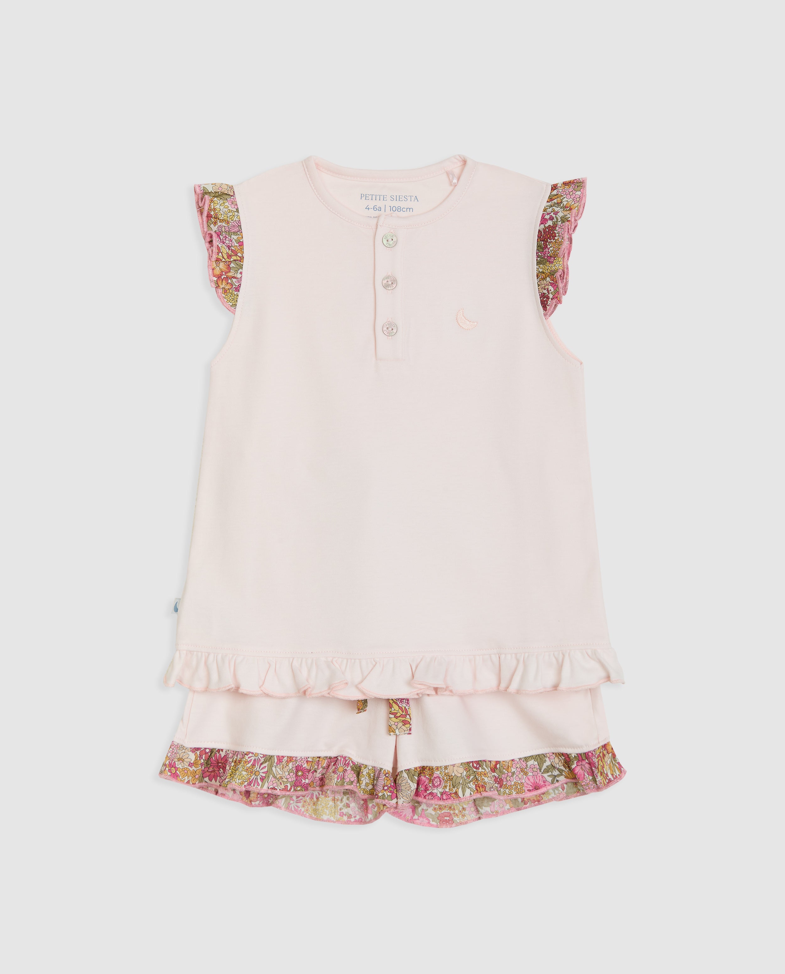 Pijama Niña Volantes Liberty Annie Corto