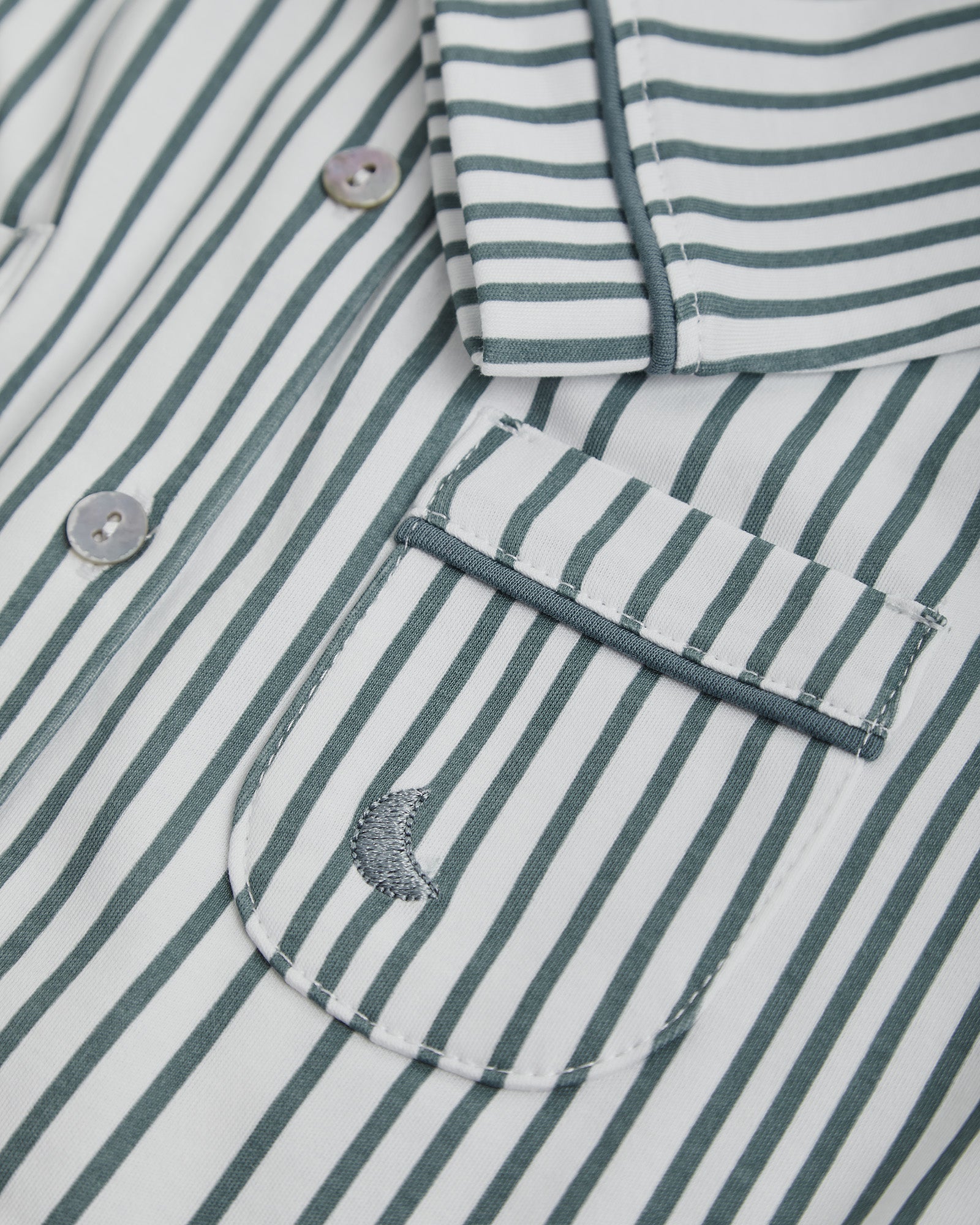 Pyjama chemise à rayures bleu foncé pour enfant