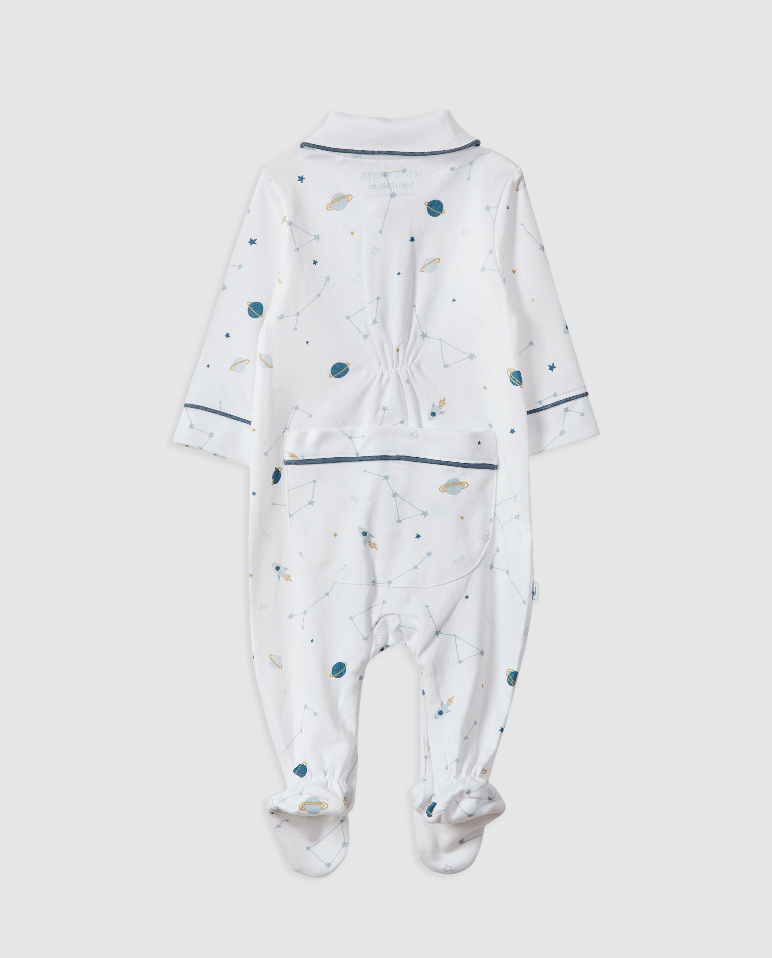 Grenouillère bébé bleue (sans pieds)