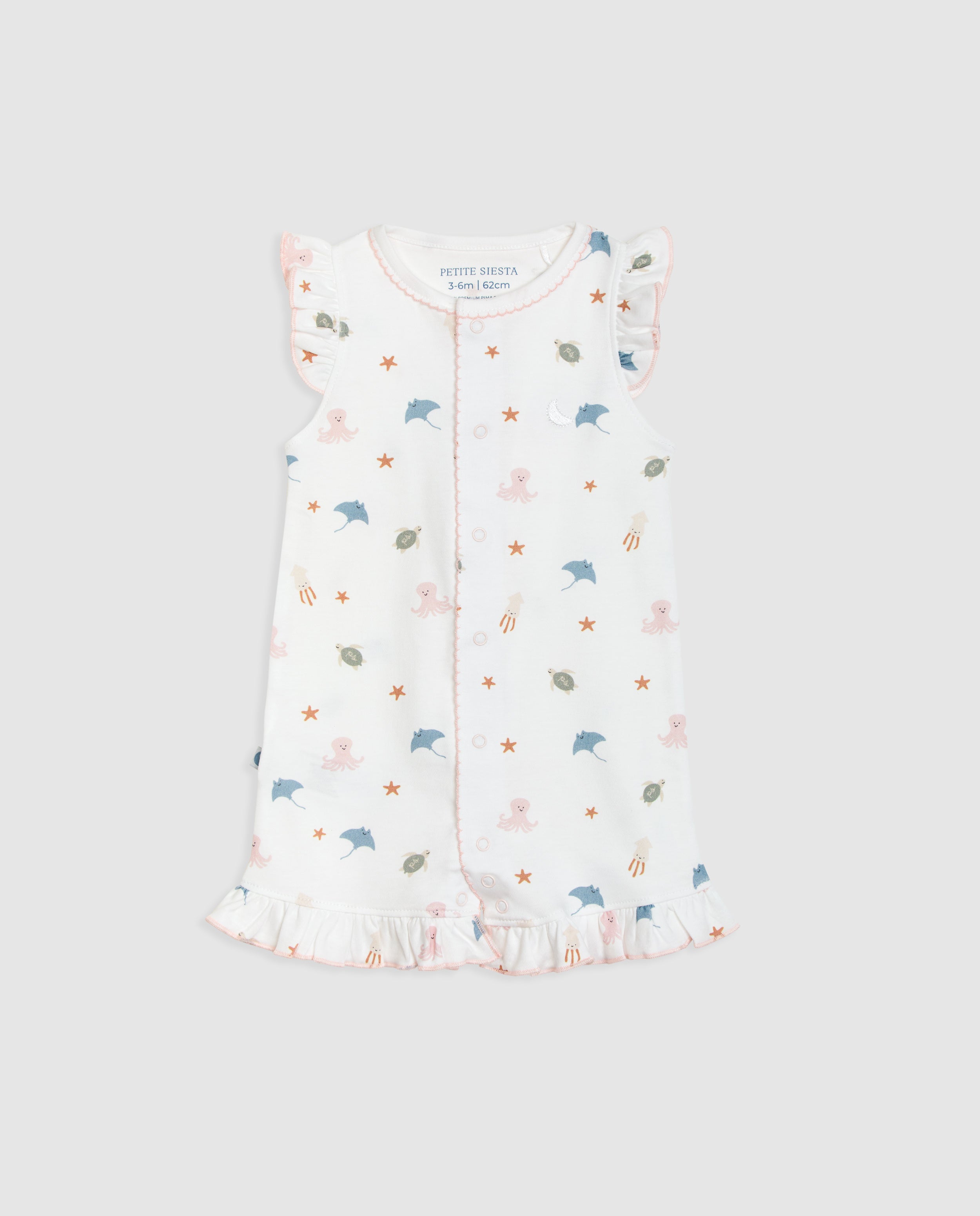 Pyjama court à volants pour bébé