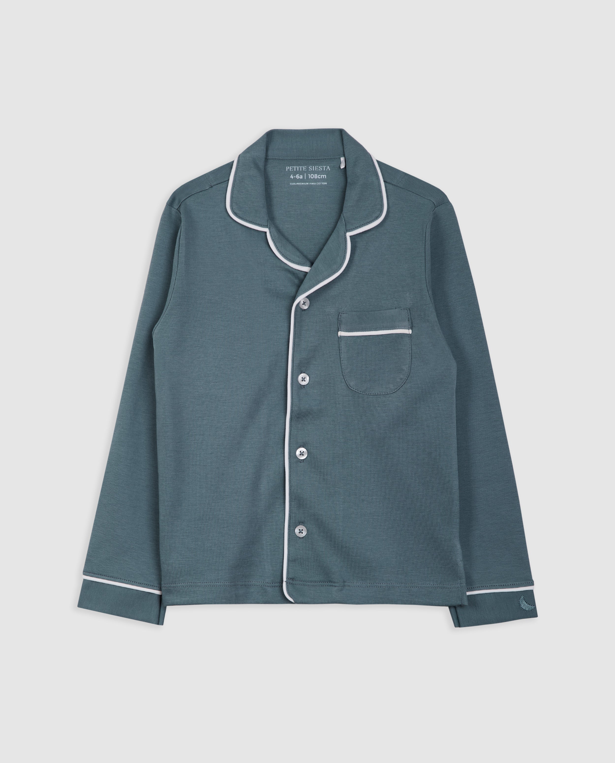 Chemise de pyjama pour enfant bleu foncé
