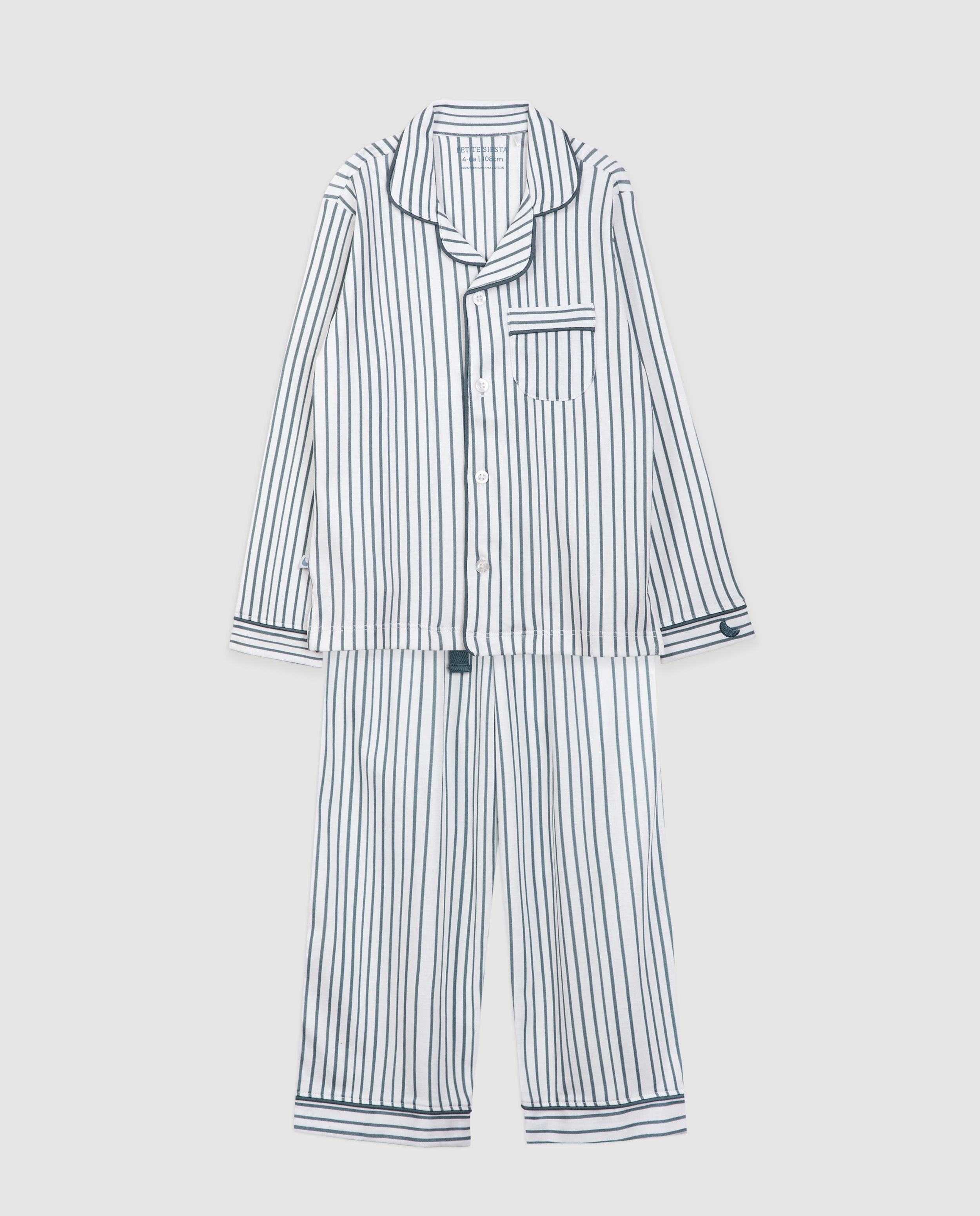 Pijama Kids Camisero Rayas Deep Blue