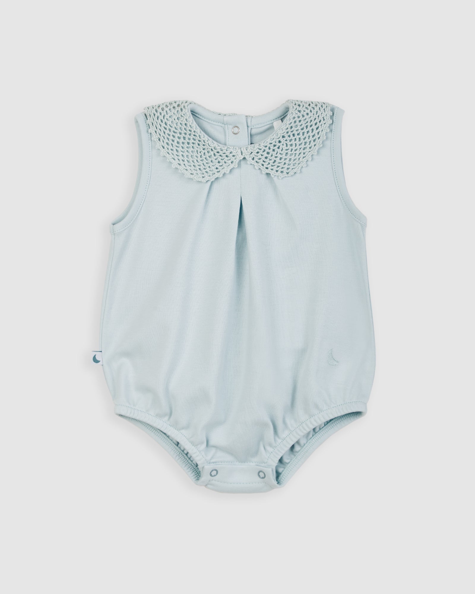 Grenouille bébé bleue au crochet