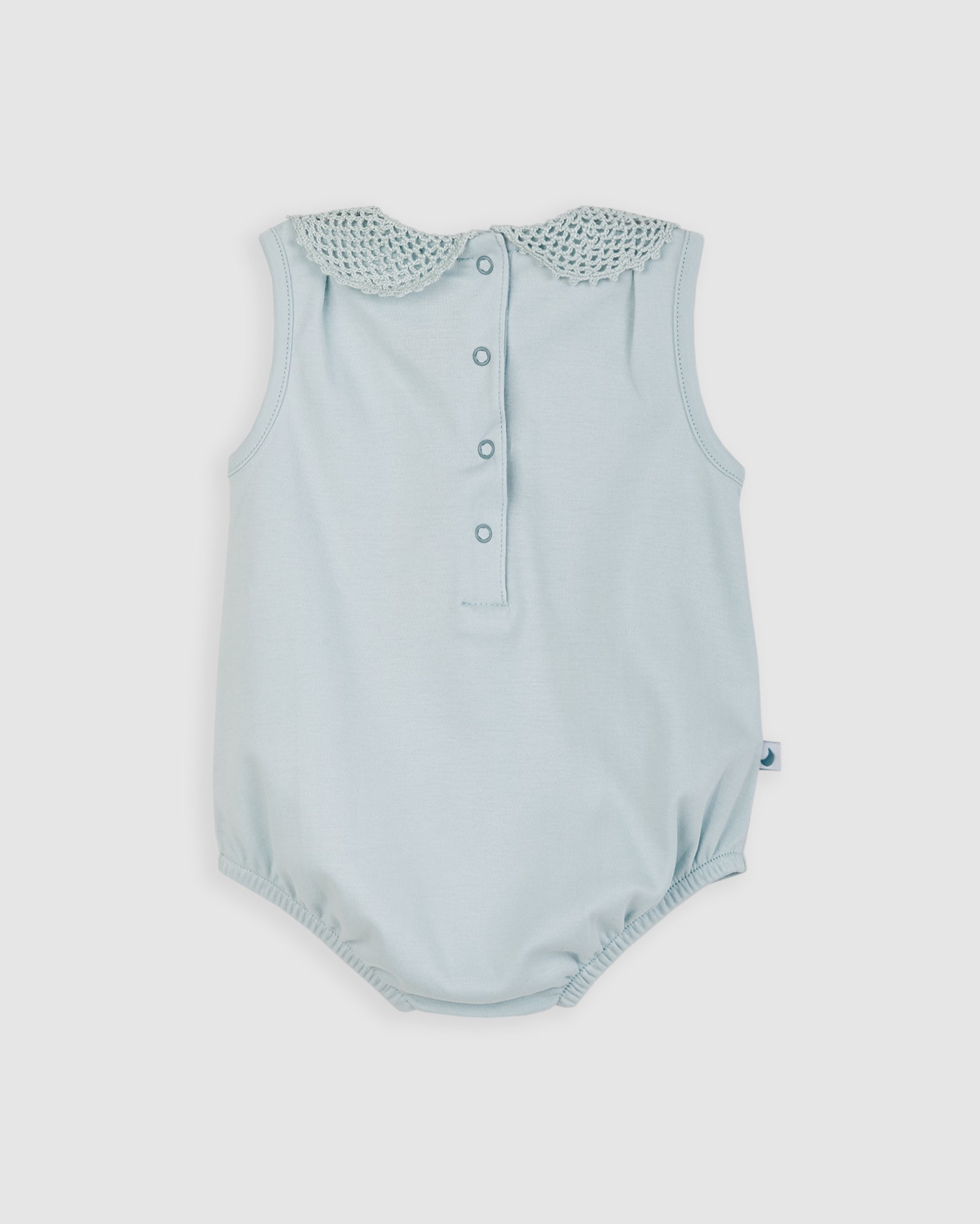 Grenouille bébé bleue au crochet