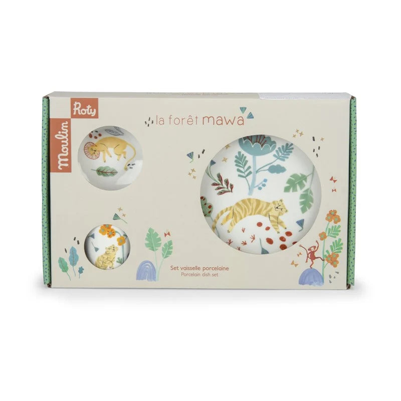 Conjunto de Vajilla de Porcelana Forêt Mawa