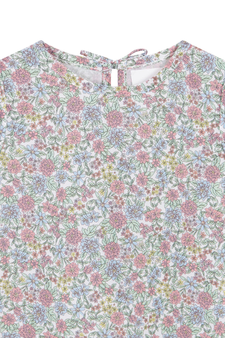 Chemisier à nœud floral coloré