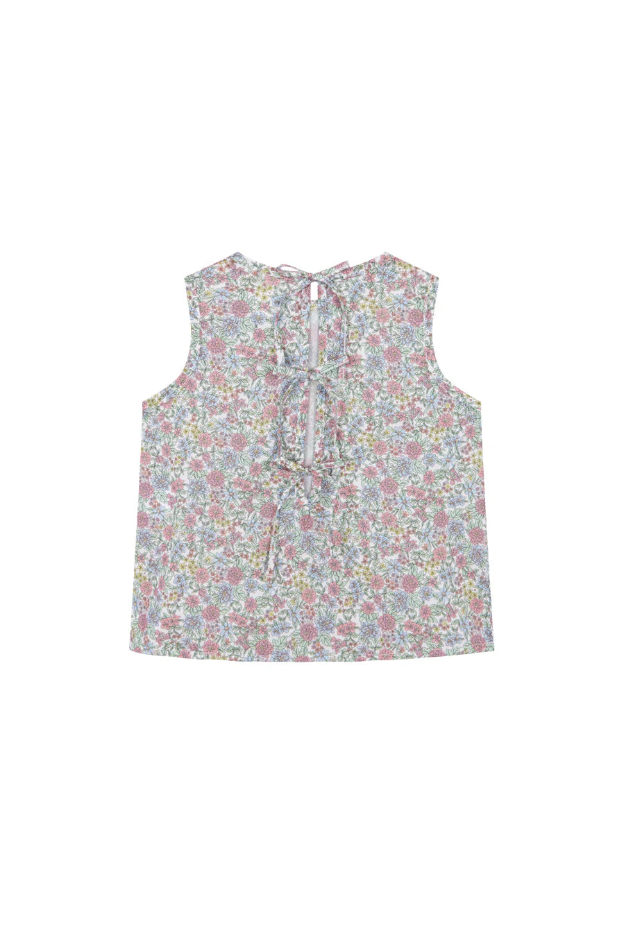 Chemisier à nœud floral coloré