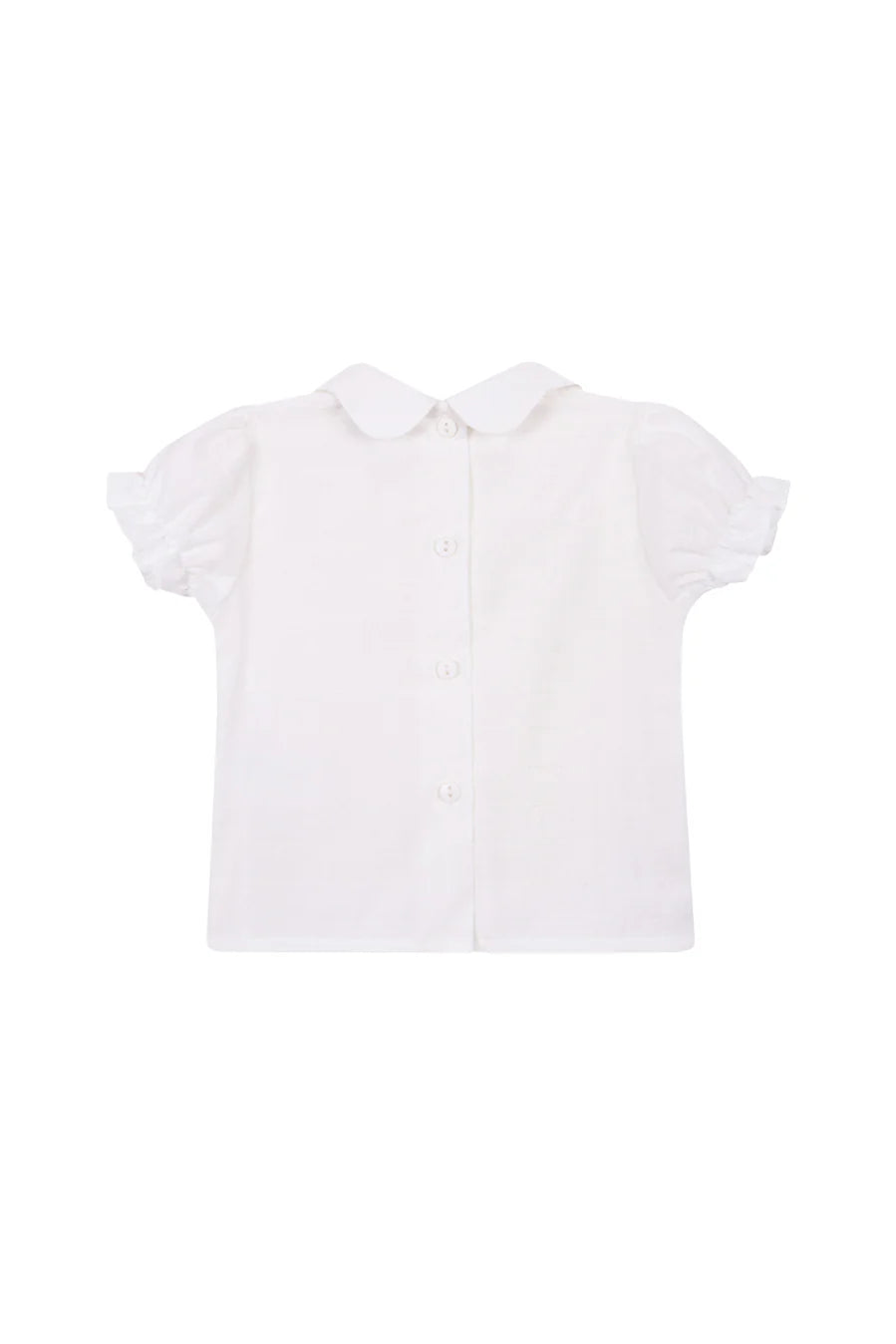 Chemisier bébé blanc avec coutures