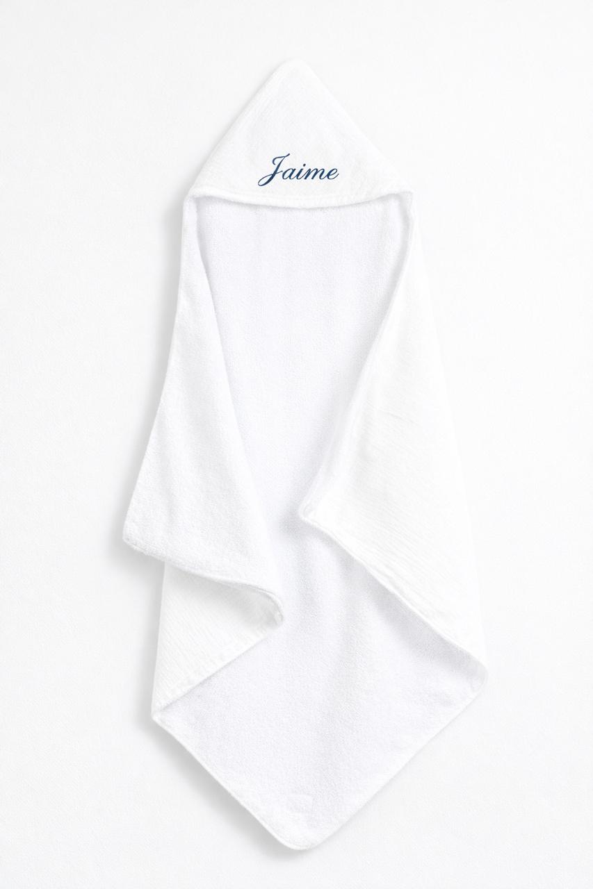 White bath cape