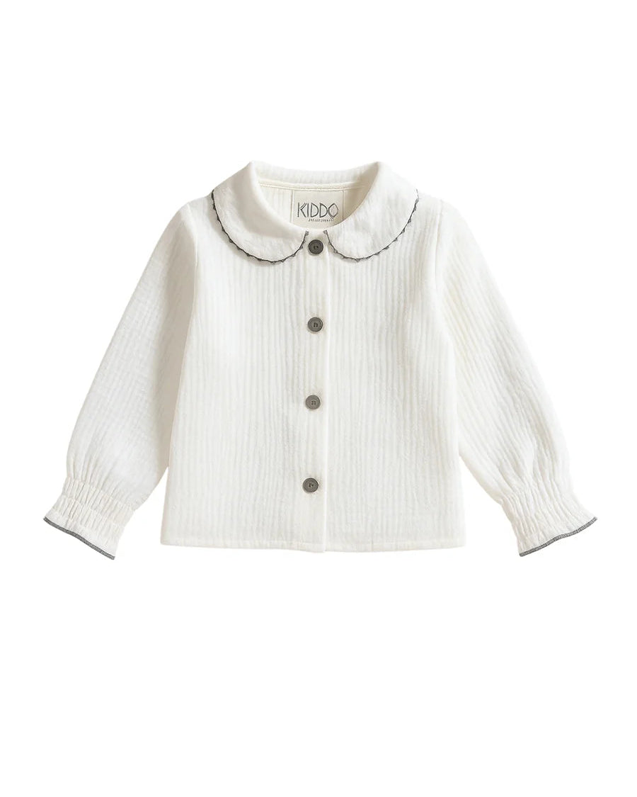 Blusa Esencial Zigzag Gris Oscuro