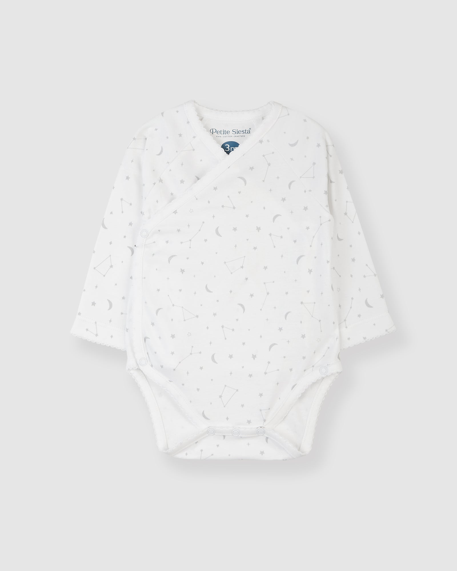 Gray Stars Kimono Bodysuit