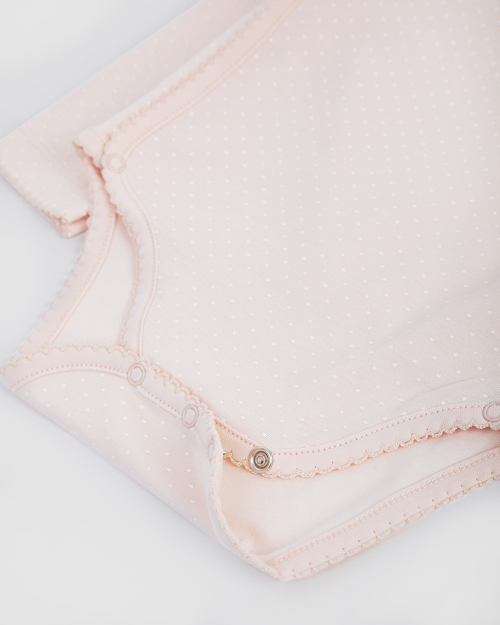 Body Kimono Rosa Puntos Blancos