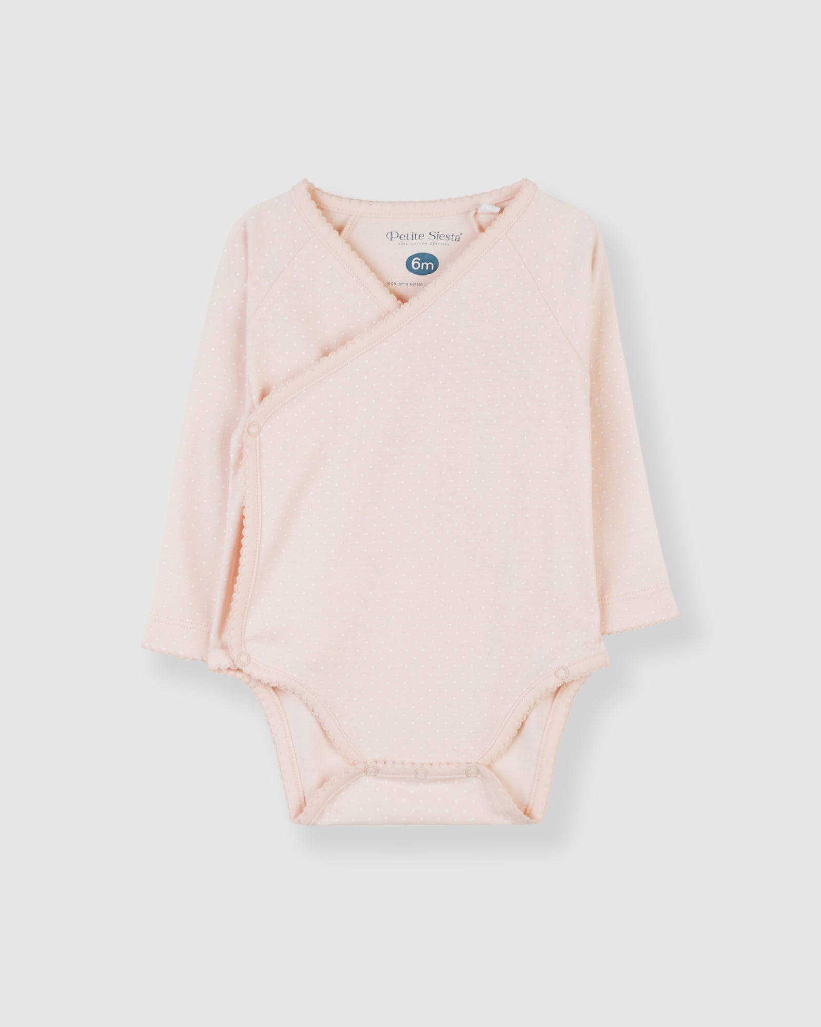 Body Kimono Rosa Puntos Blancos