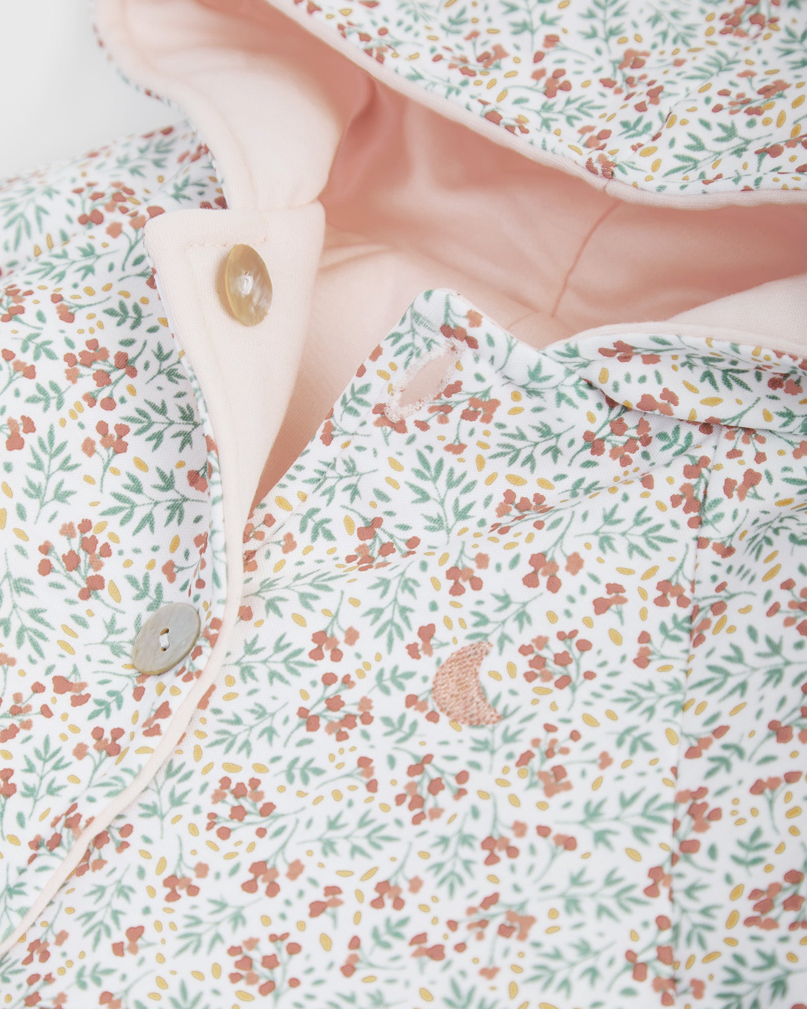 Sweat-shirt réversible rose/fleuri
