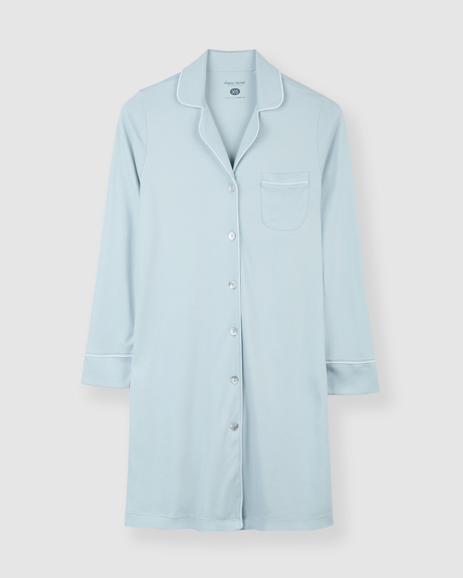 Chemise de nuit bleue pour femme