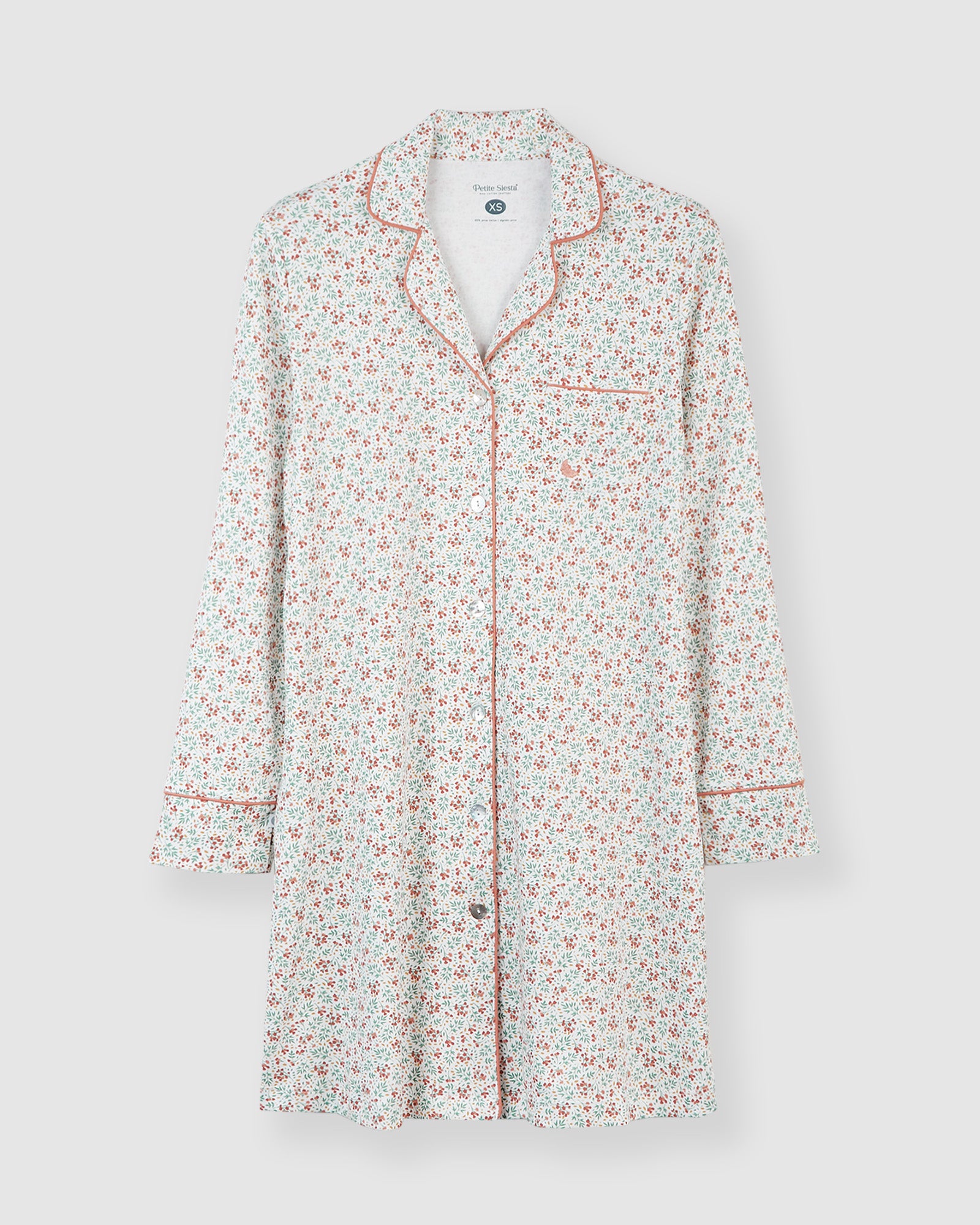 Chemise de nuit à fleurs pour femme