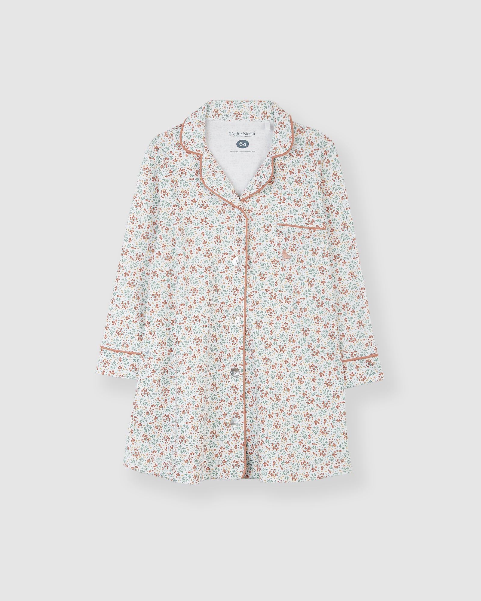 Chemise de nuit fleurie pour enfants