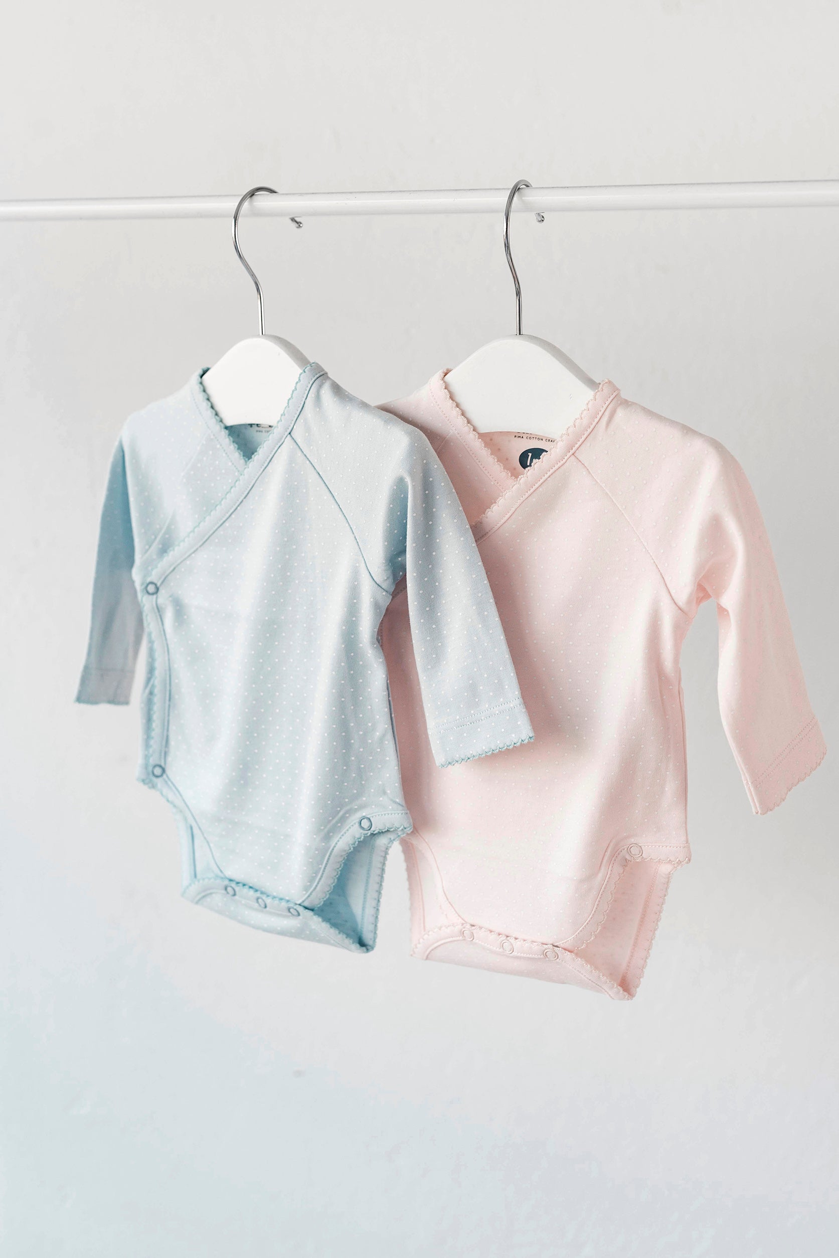 Body Kimono Rosa Puntos Blancos