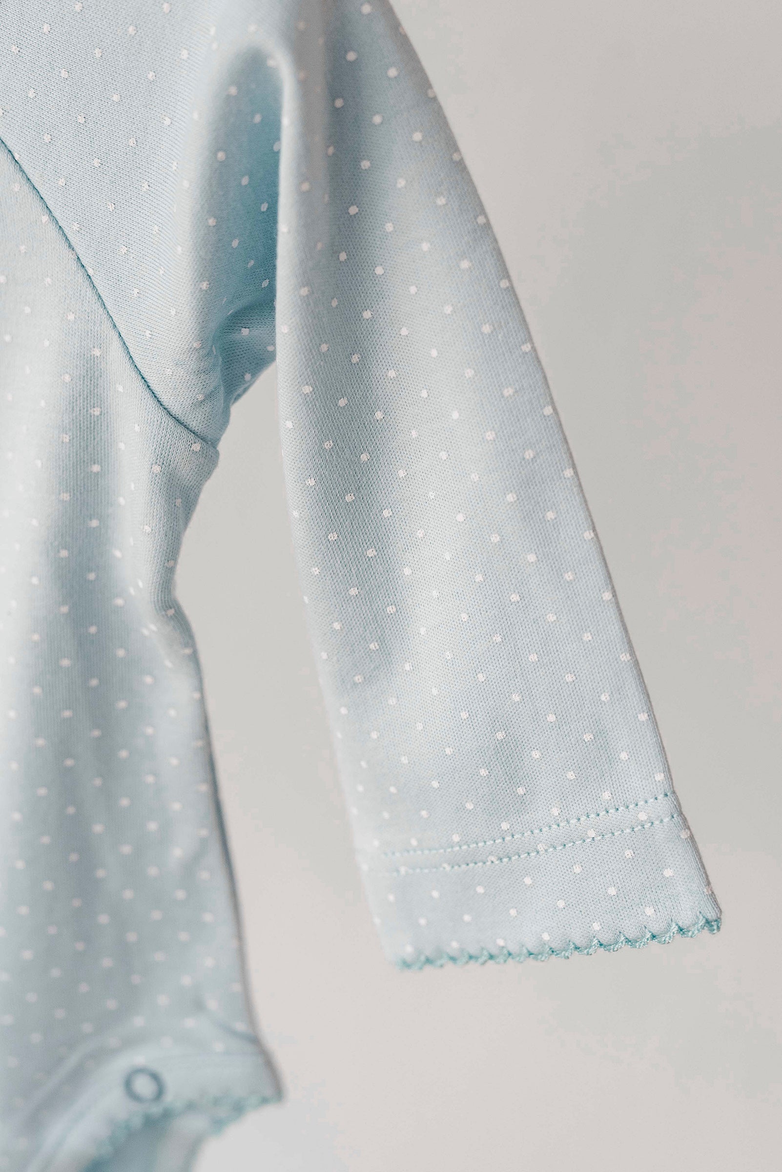 Body Kimono Azul Puntos Blancos