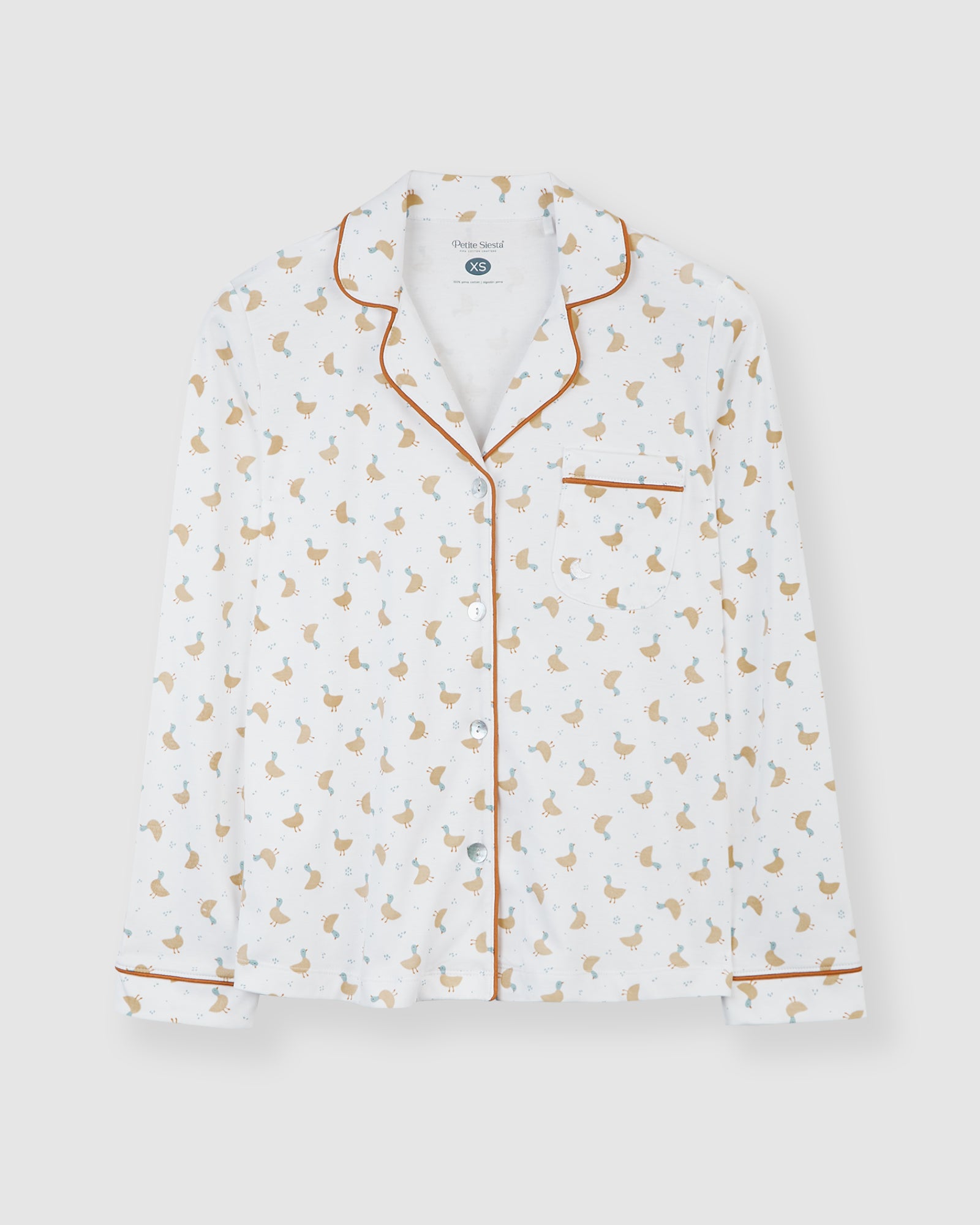 Pijama Mujer Camisero Patos