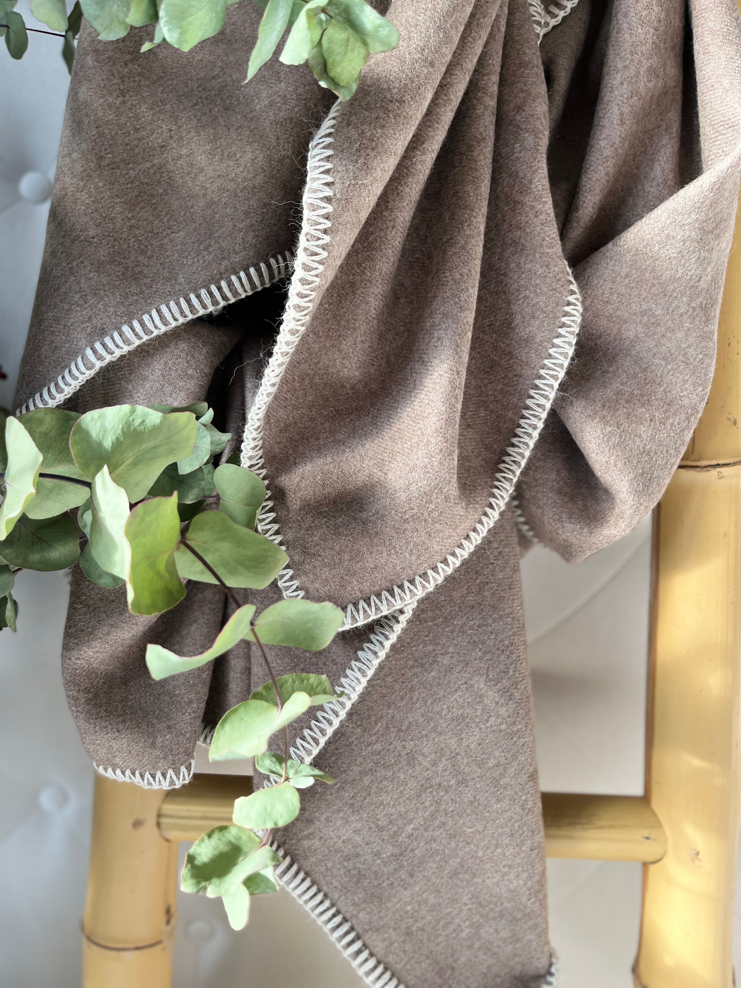Baby Alpaca Blanket Beige Tan