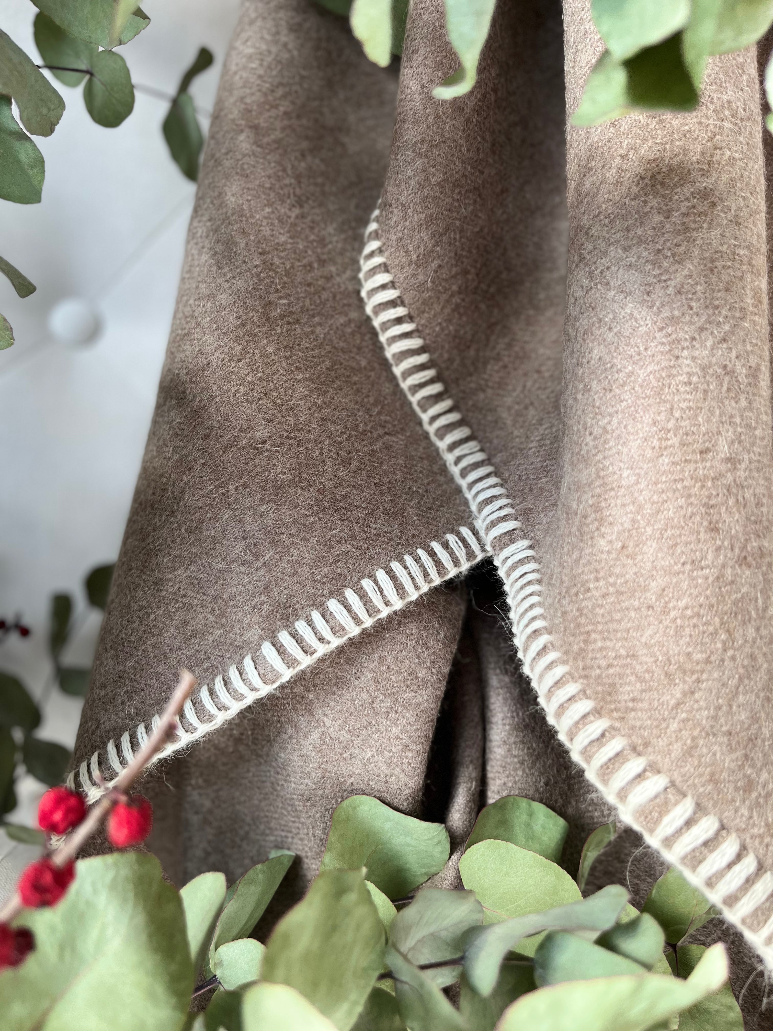 Baby Alpaca Blanket Beige Tan