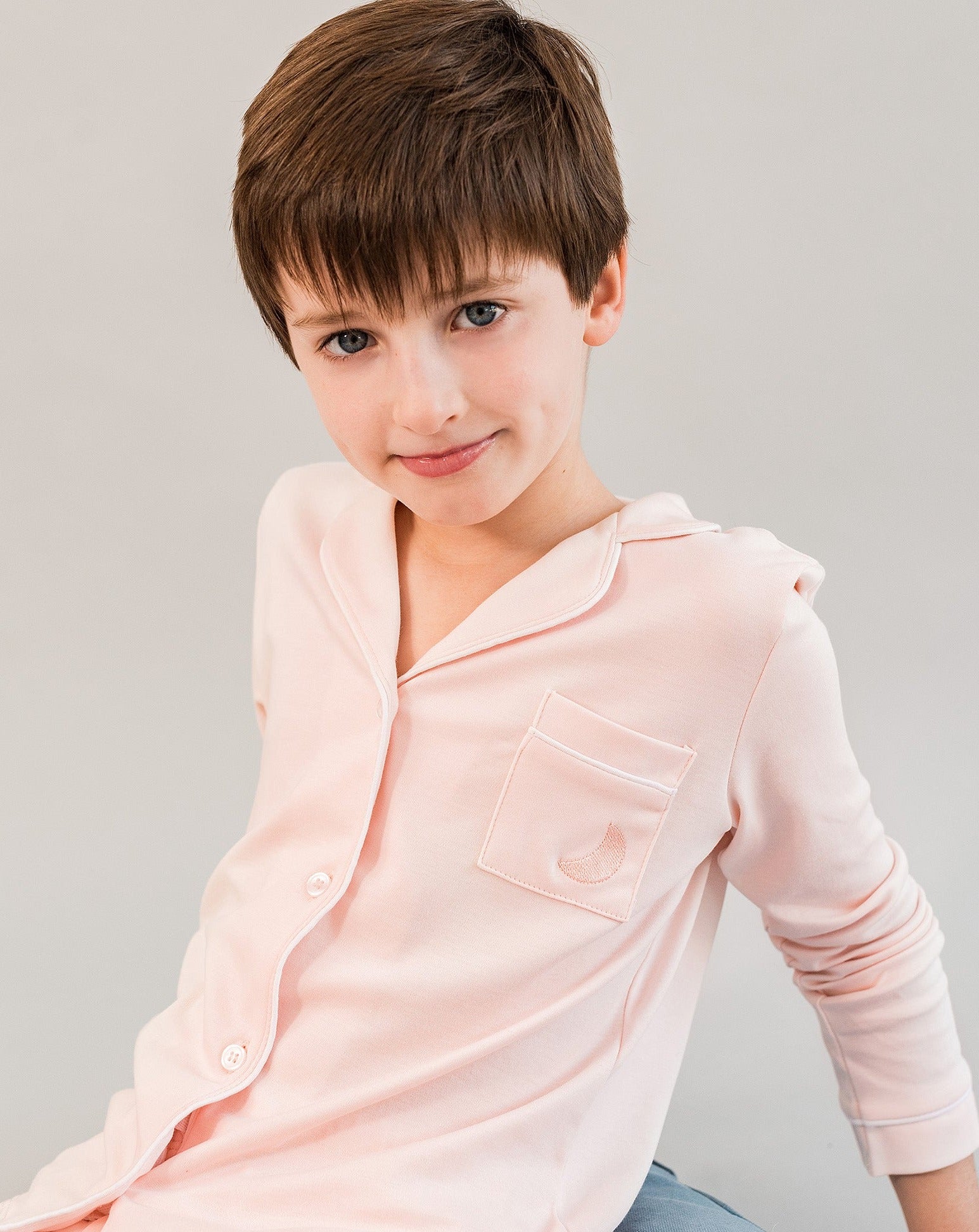 Pyjama enfant chemise rose