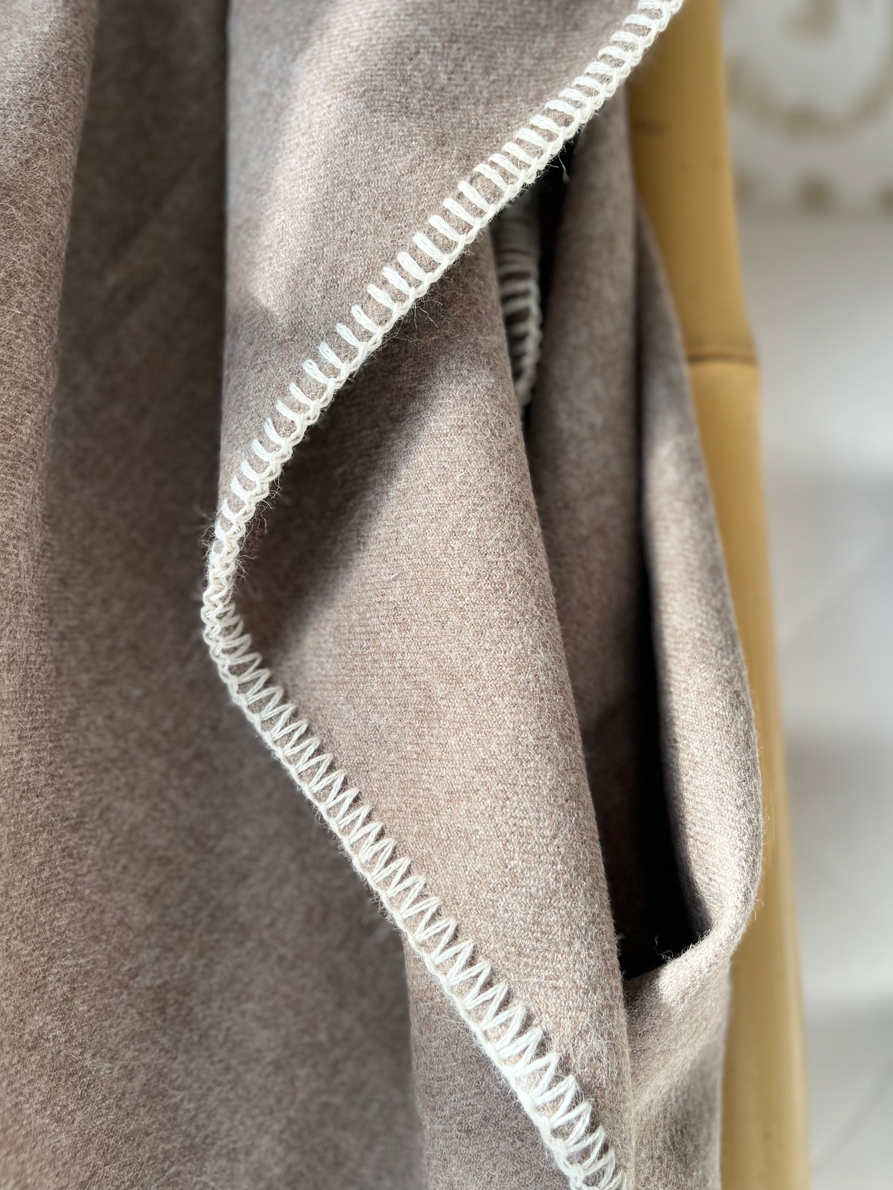 Baby Alpaca Blanket Beige Tan