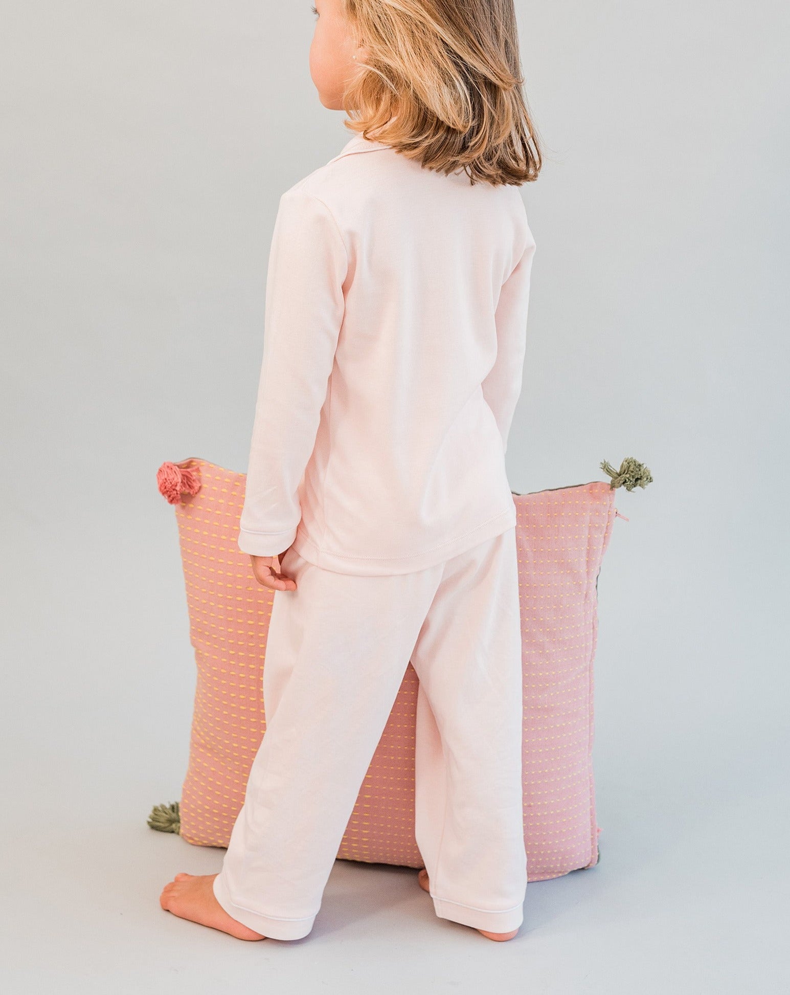 Pyjama enfant chemise rose