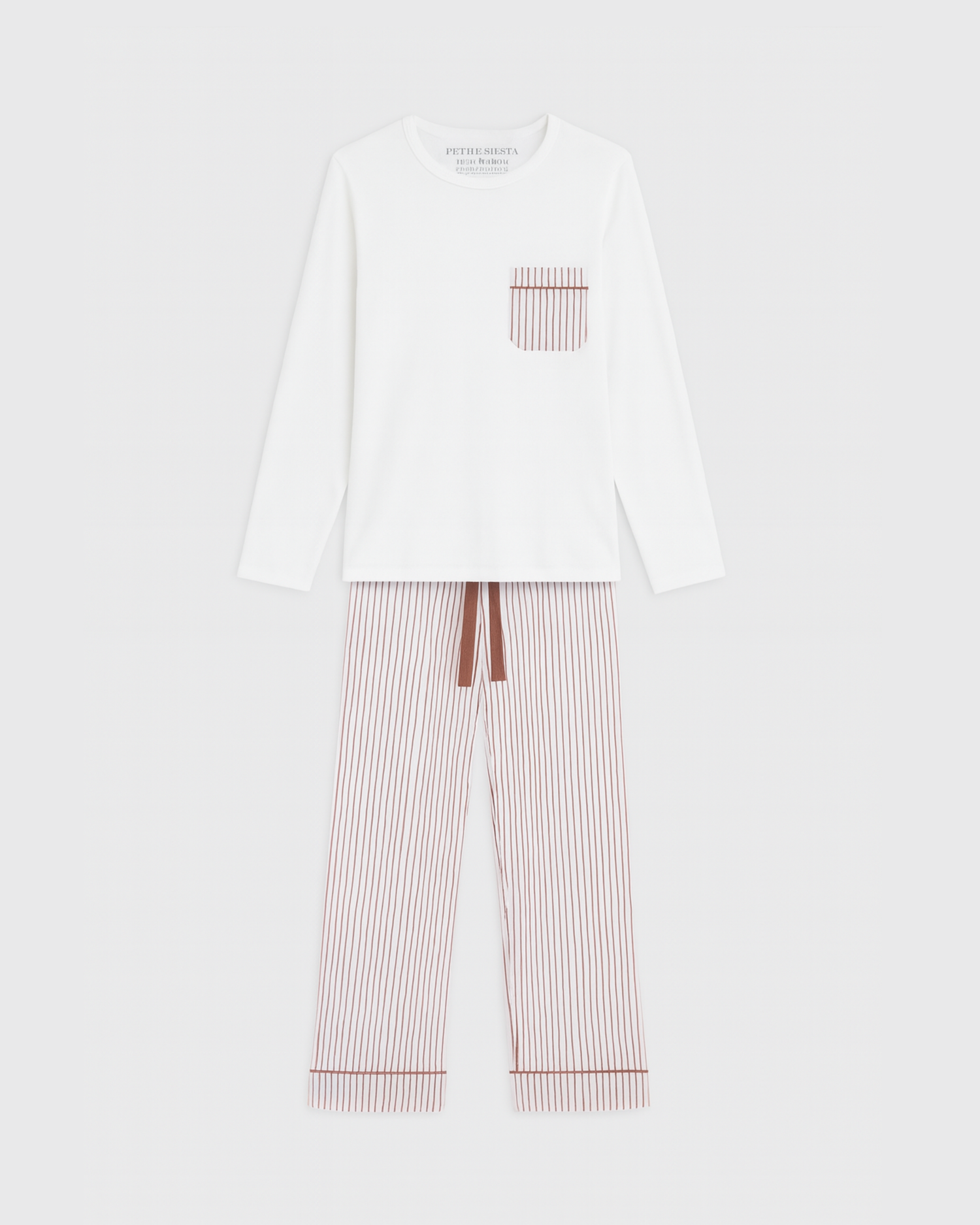 Pijama Kids Rayas Burgundy