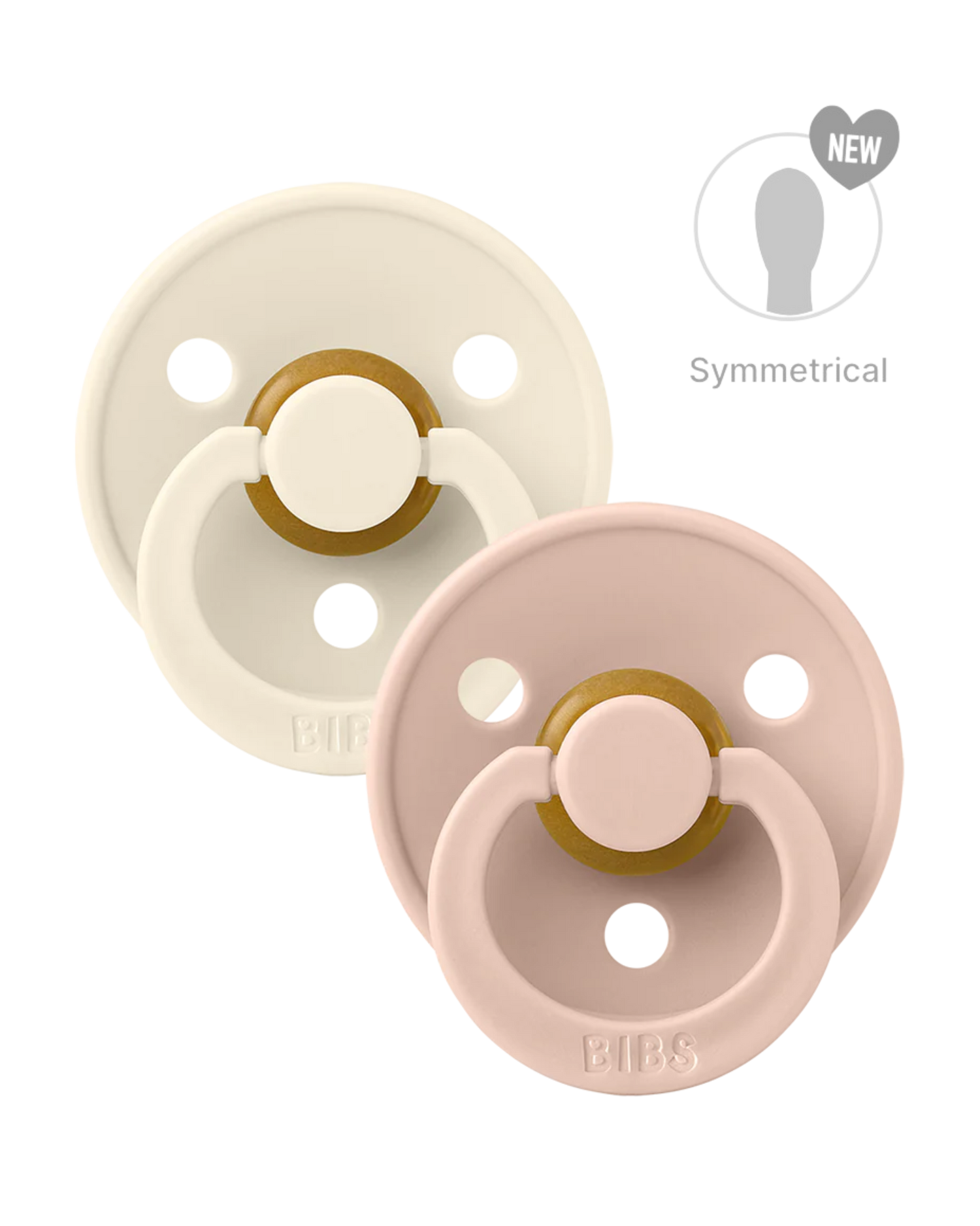 Chupetes BIBS Blush/Ivory