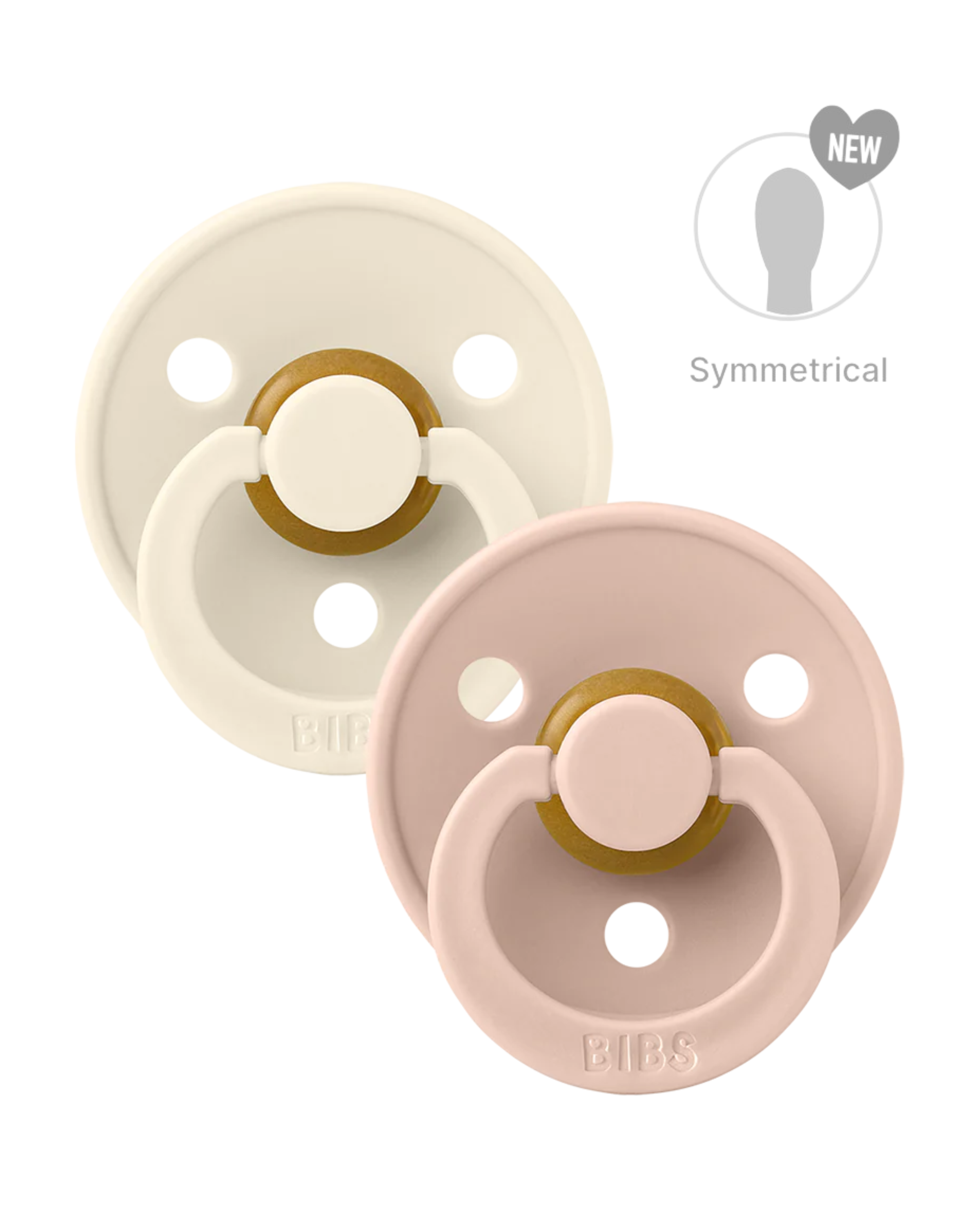 Chupetes BIBS Blush/Ivory