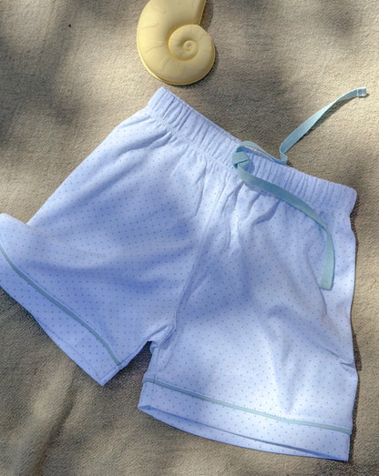 Kids Blue Dot Short Pajamas