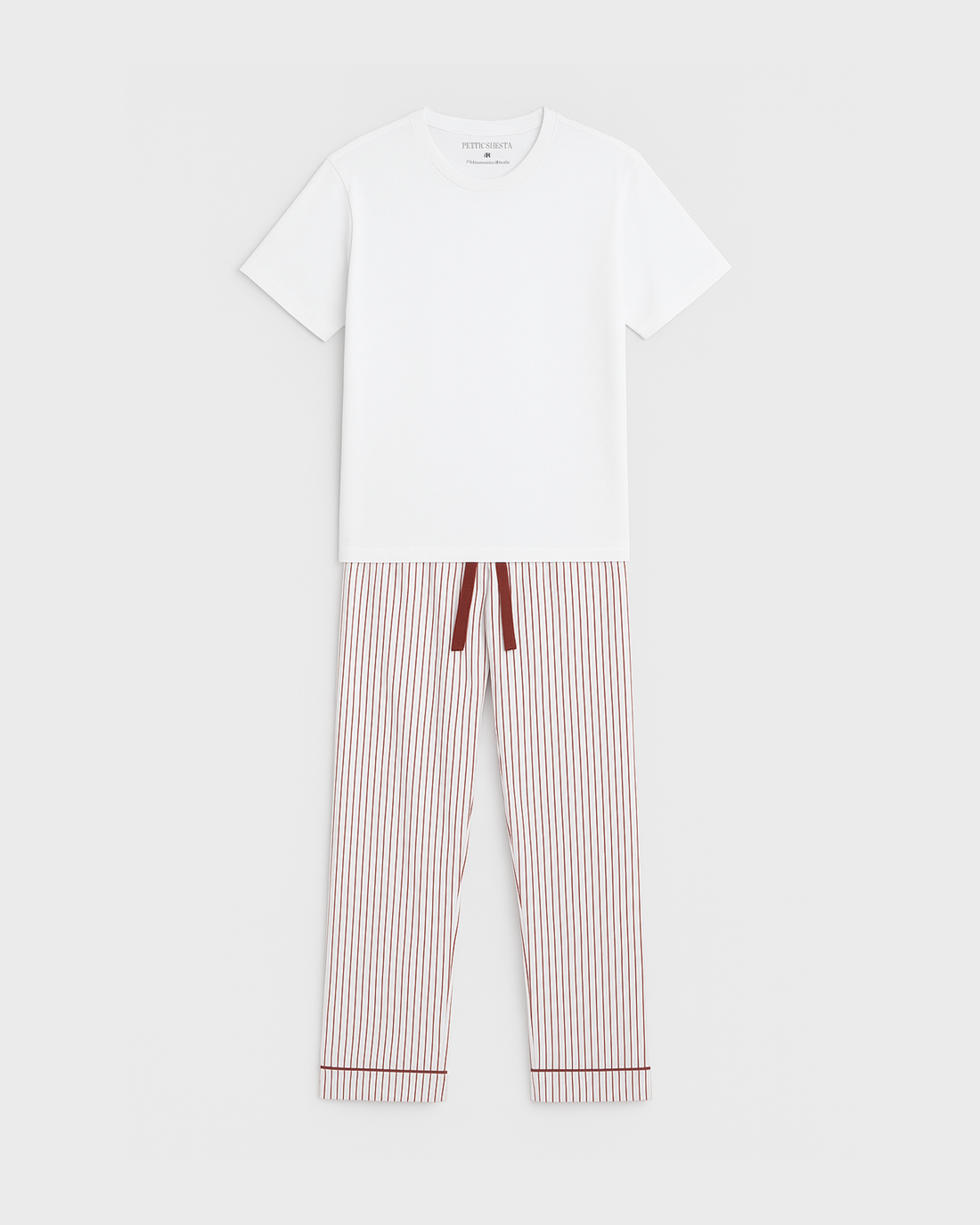 Pijama Hombre Rayas Burgundy