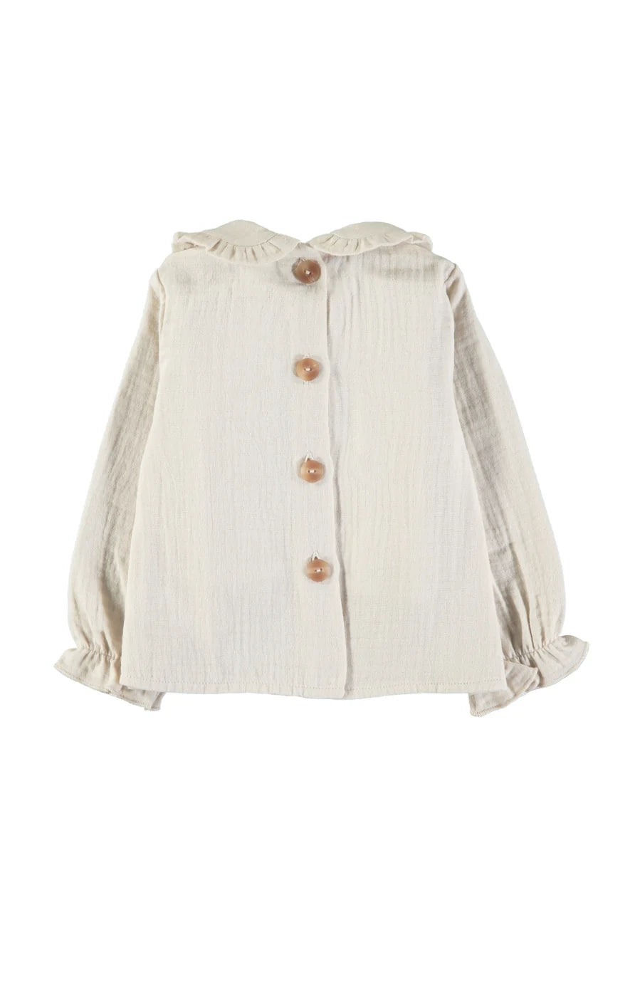Bambula Cream Long Sleeve Blouse