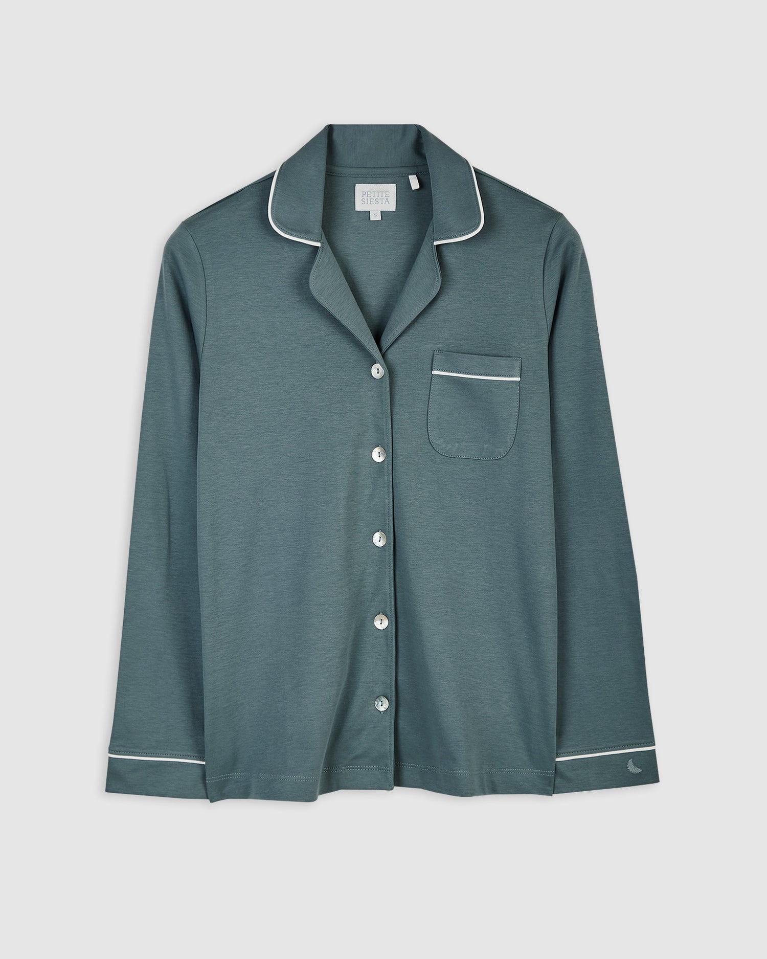Pyjama chemise bleu foncé pour femme