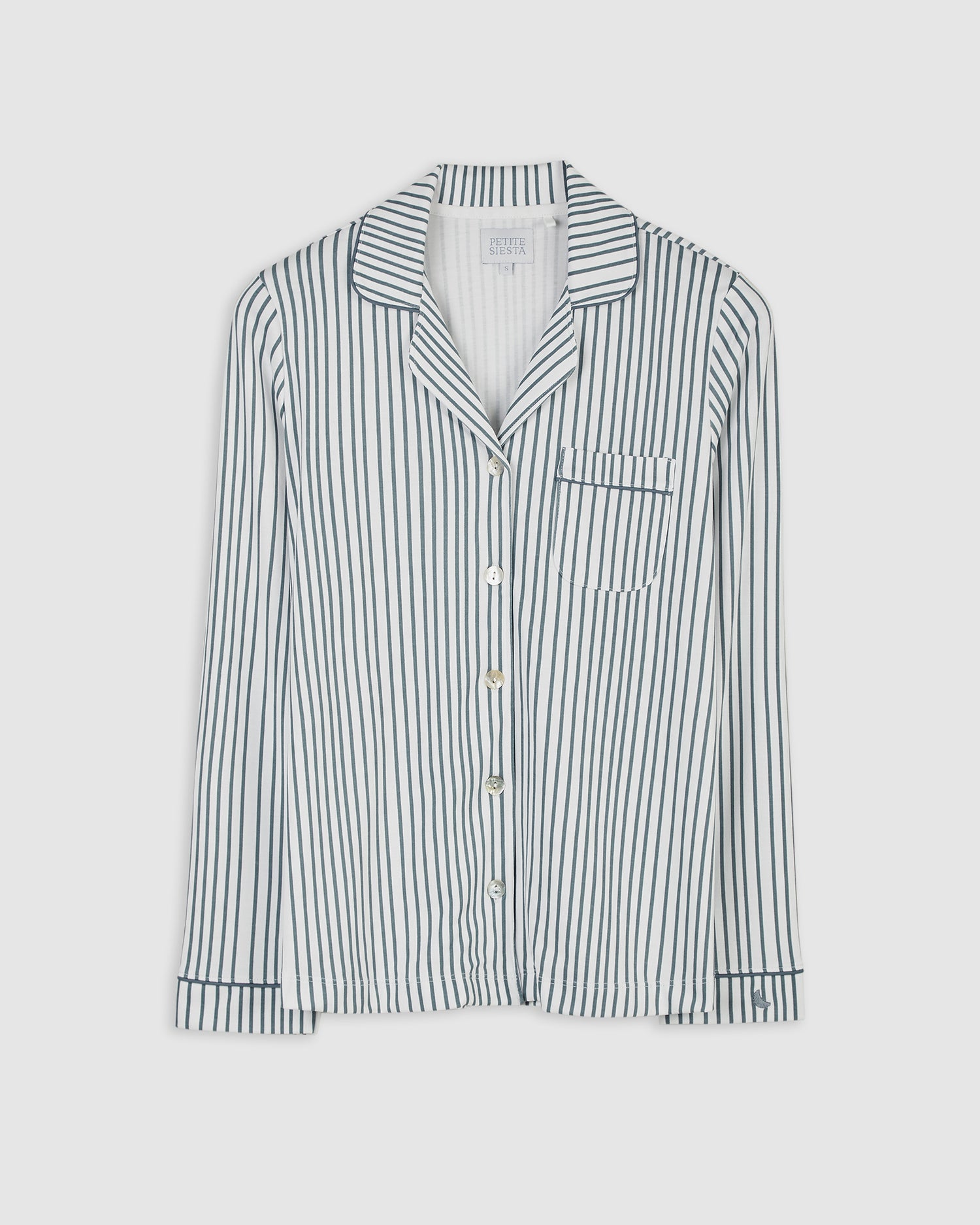 Pijama Mujer Camisero Rayas Deep Blue
