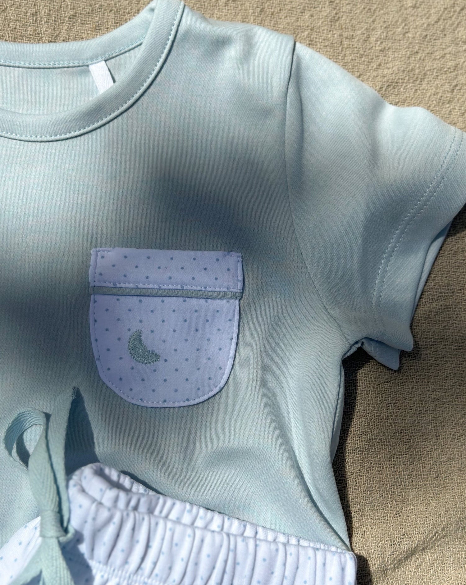 Kids Blue Dot Short Pajamas